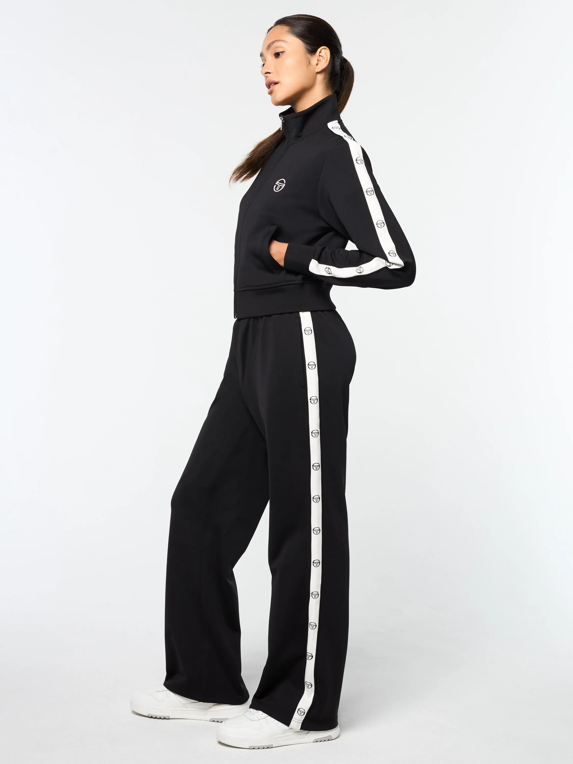 Ardea Cropped Track Jacket- Black Beauty sold by Sergio Tacchini product image thumbnail 5
