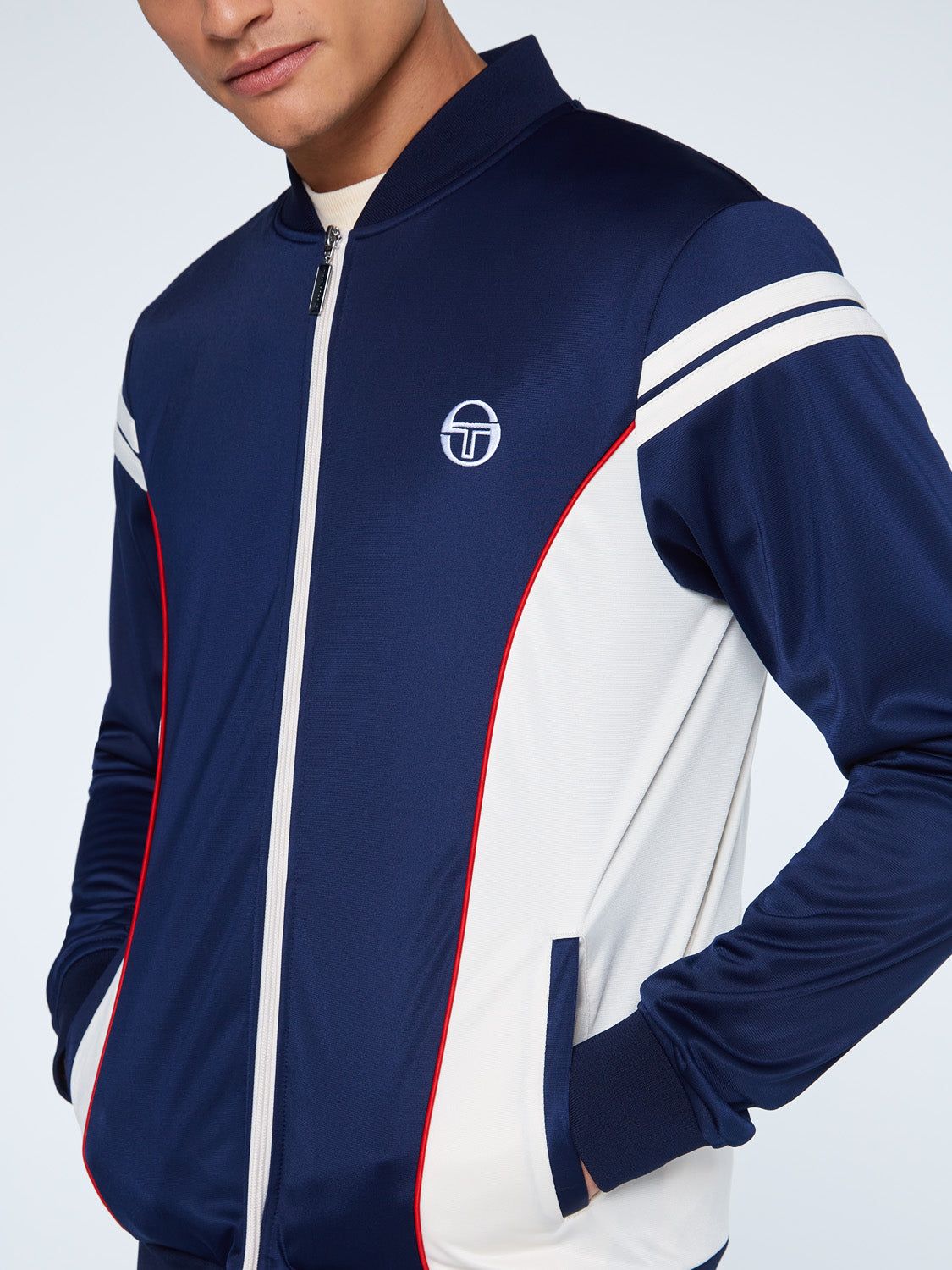 New Iceberg Track Jacket Archivio-Maritime Blue/ Buttercream sold by Sergio Tacchini product image thumbnail 5