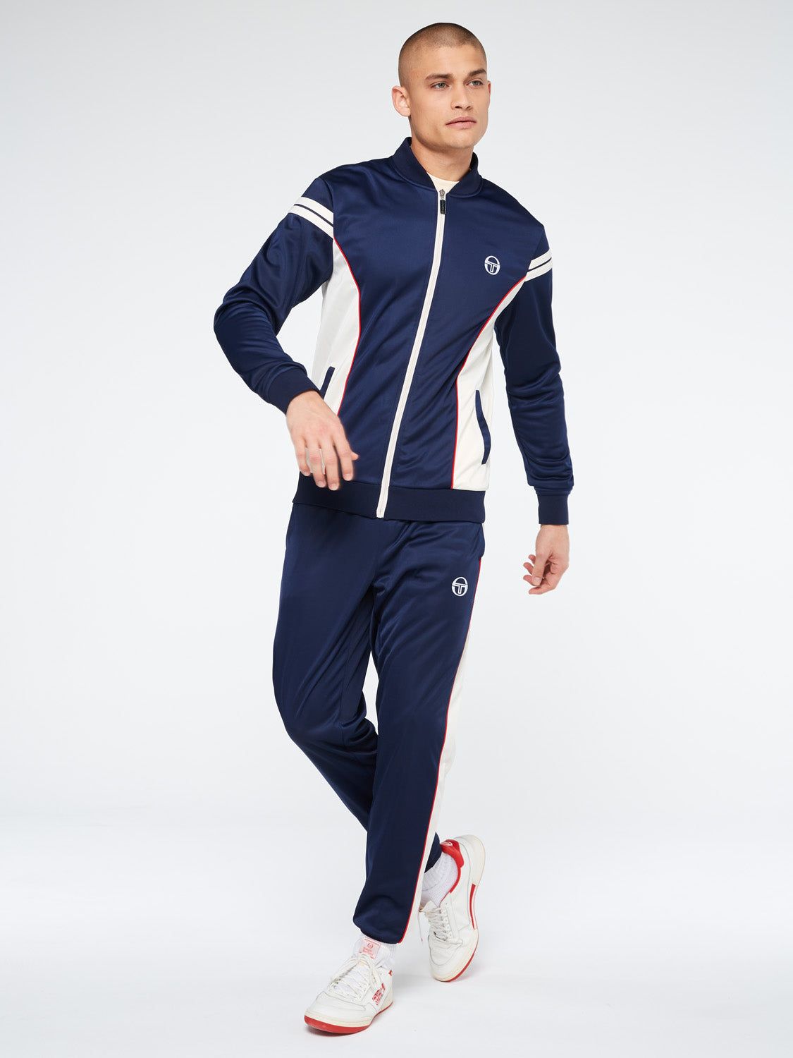 New Iceberg Track Jacket Archivio-Maritime Blue/ Buttercream sold by Sergio Tacchini product image thumbnail 4