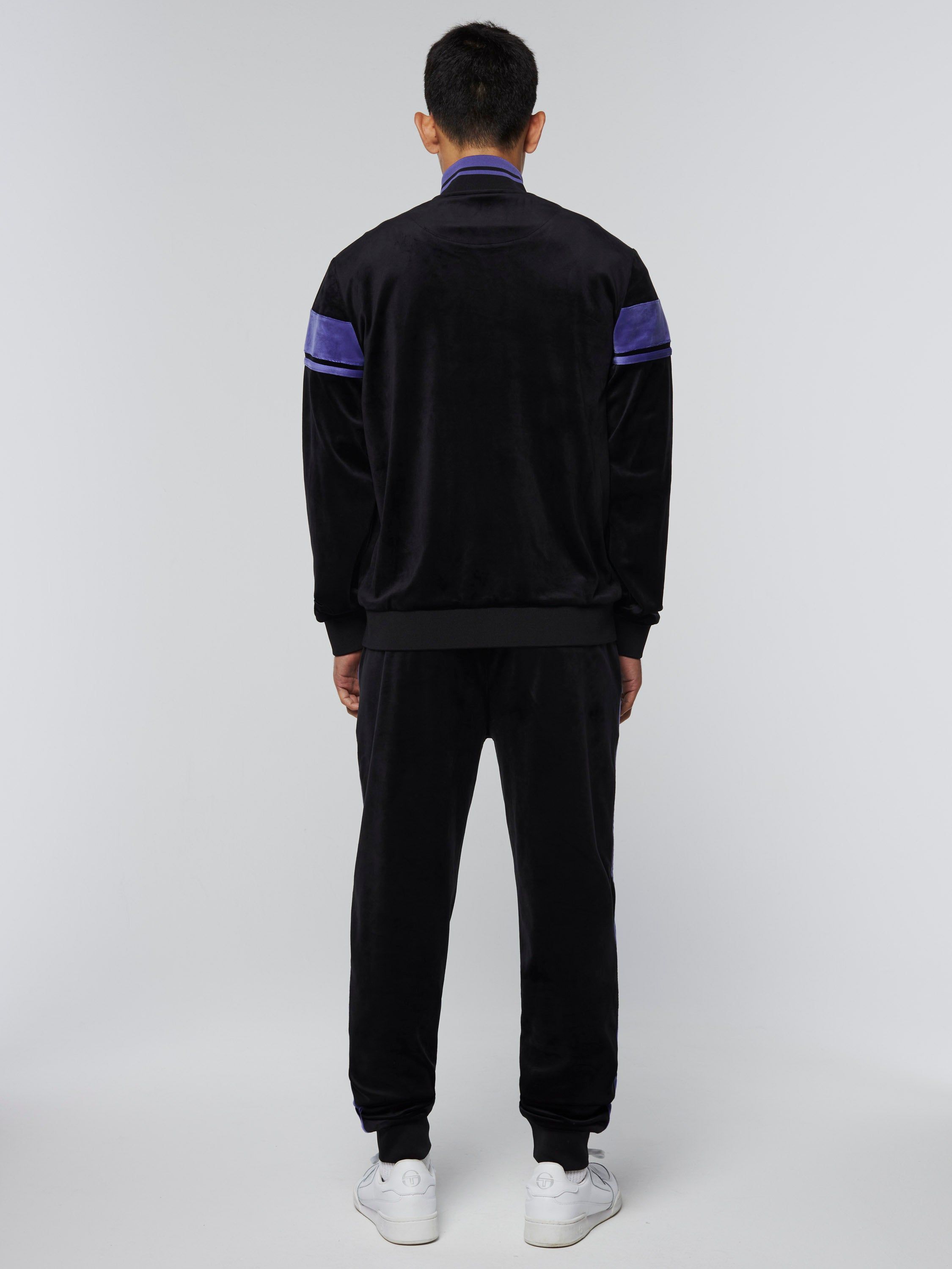 Damarindo Velour Track Jacket- Black/ Liberty sold by Sergio Tacchini product image thumbnail 3