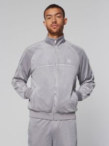 Sovana Velour Track Jacket- Sleet sold by Sergio Tacchini