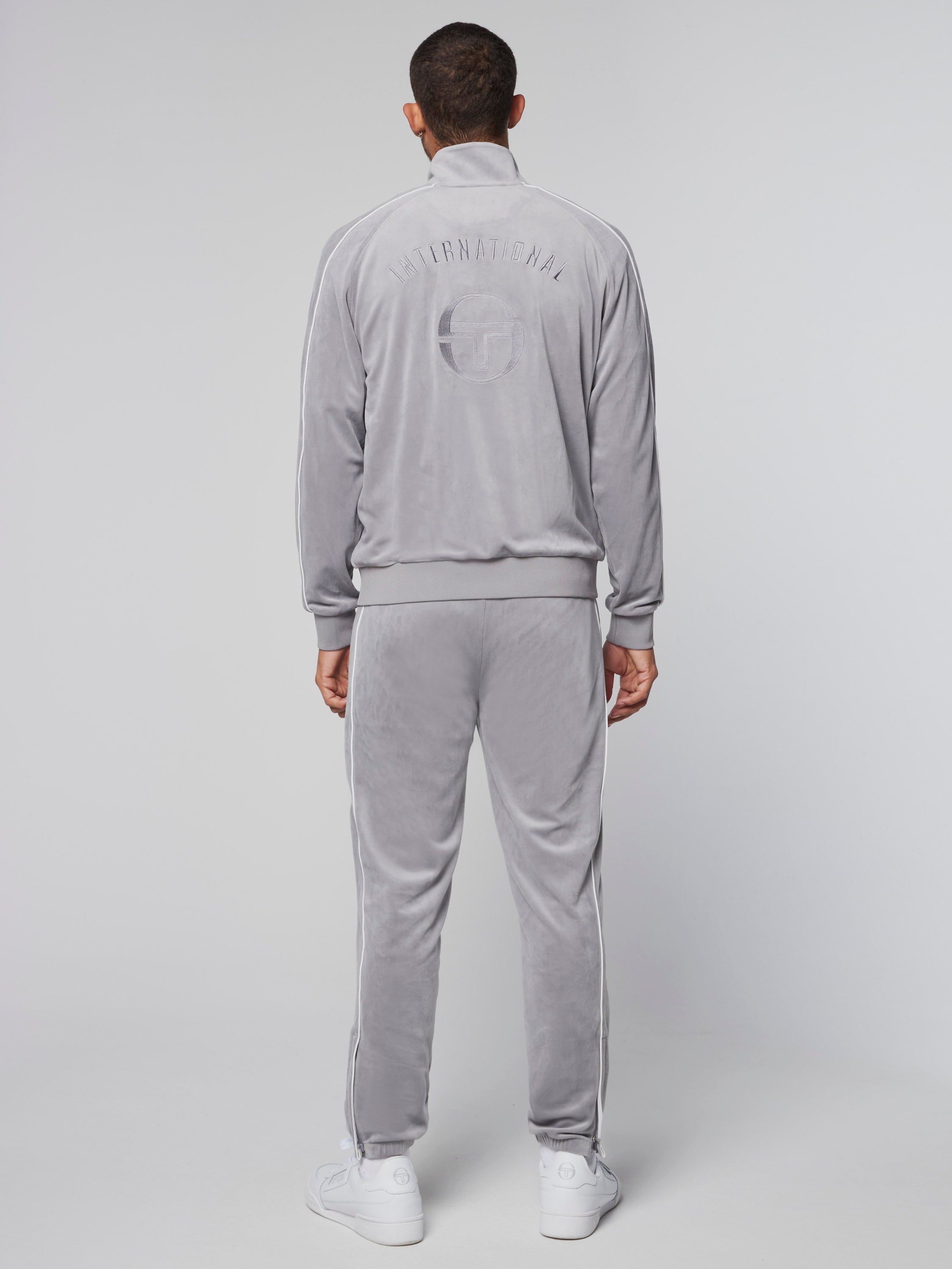 Sovana Velour Track Jacket- Sleet sold by Sergio Tacchini product image thumbnail 3