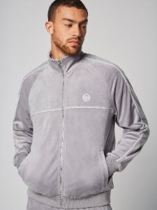 Sovana Velour Track Jacket- Sleet sold by Sergio Tacchini