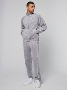 Sovana Velour Track Jacket- Sleet sold by Sergio Tacchini