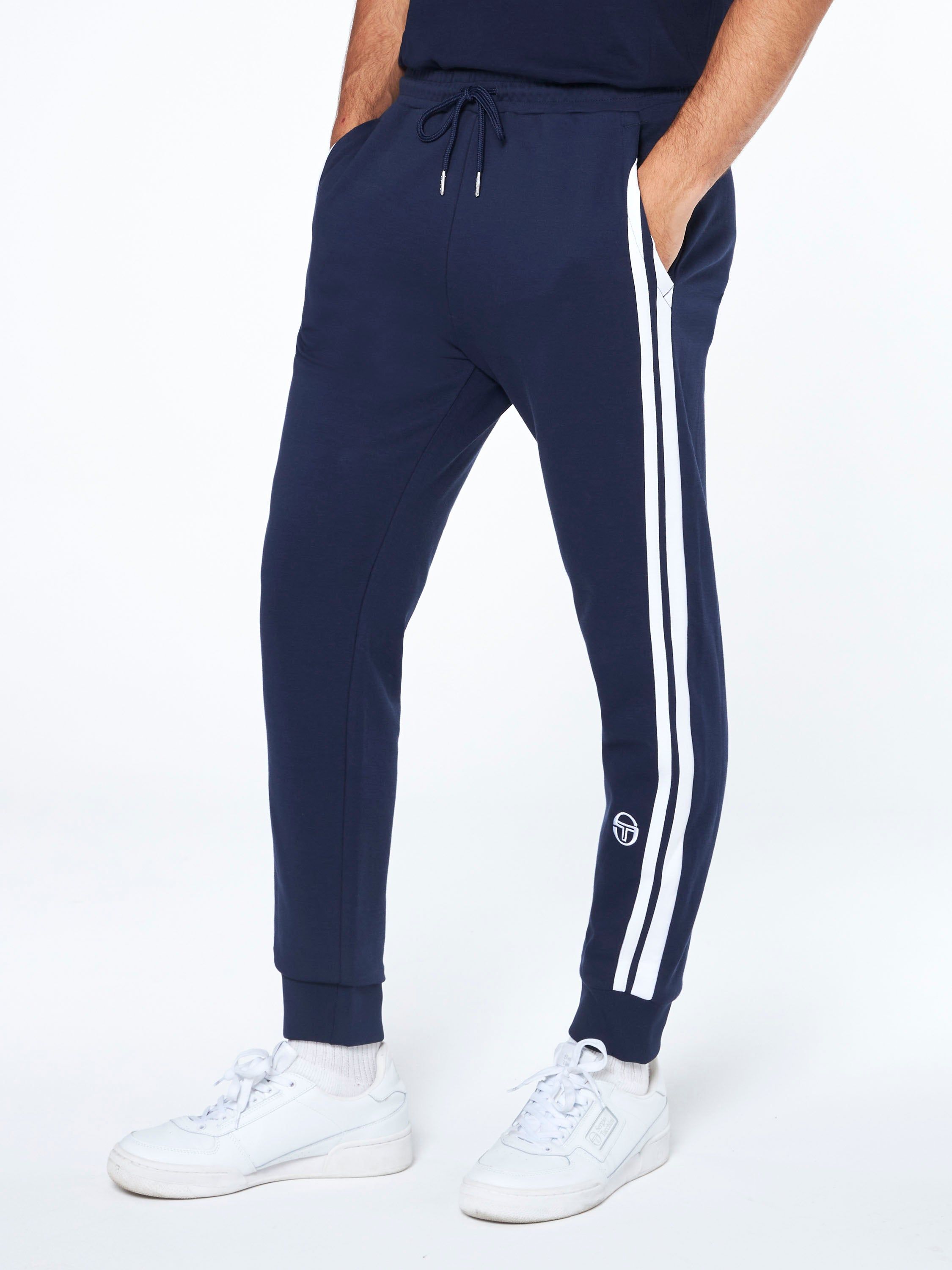 Damarindo Mixed Media Track Pant-Maritime Blue sold by Sergio Tacchini