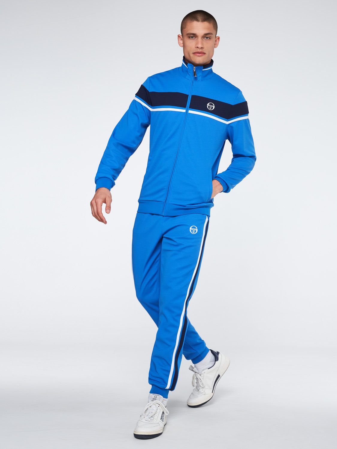 Damarindo Track Jacket- Vallarta Blue/ Maritime Blue sold by Sergio Tacchini product image thumbnail 2