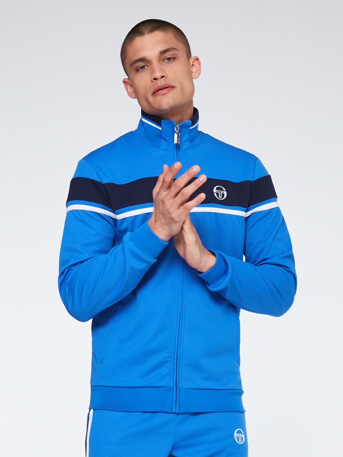 Damarindo Track Jacket- Vallarta Blue/ Maritime Blue sold by Sergio Tacchini