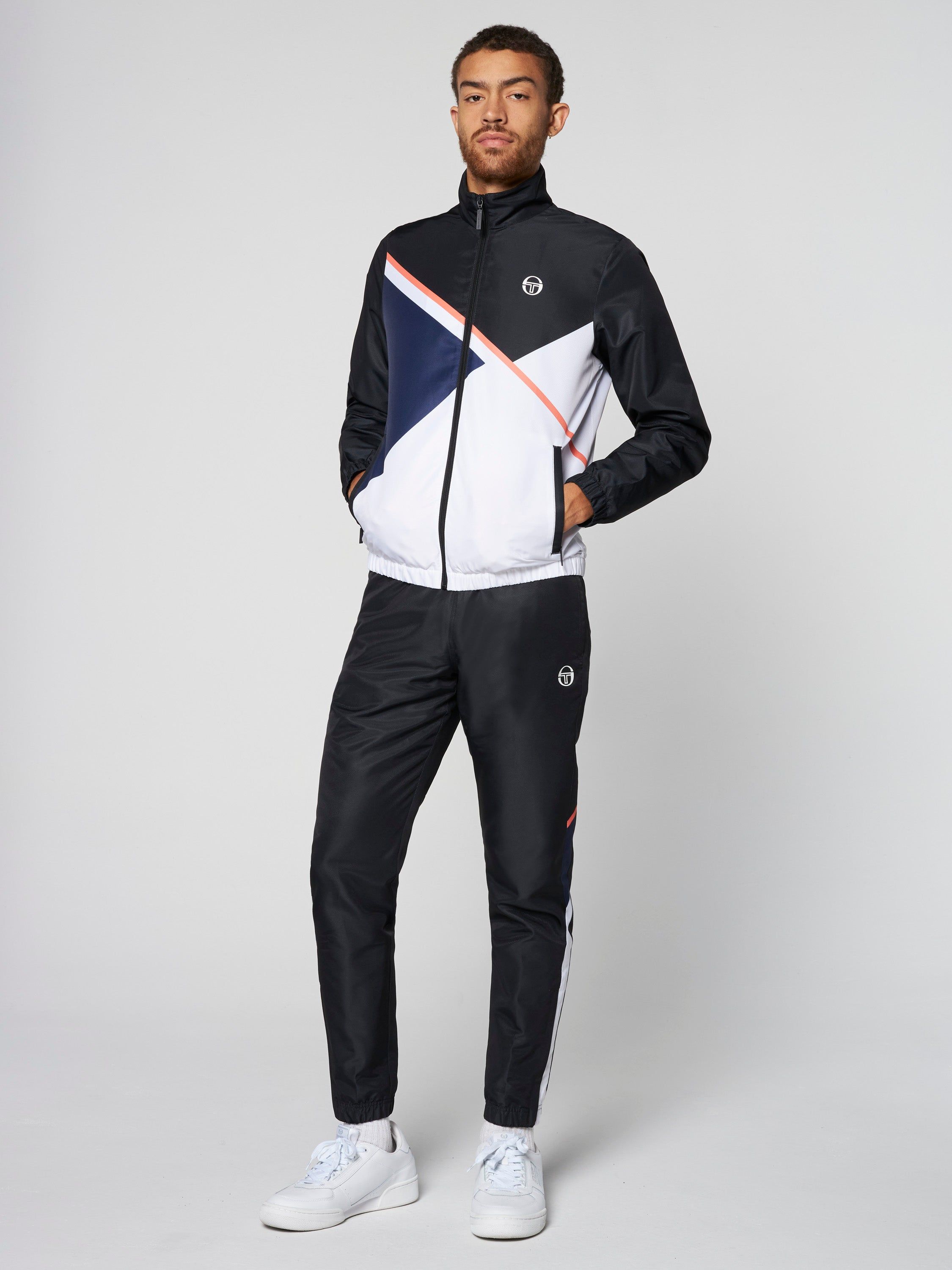 Scaleno Tracksuit- Black/ Navy sold by Sergio Tacchini