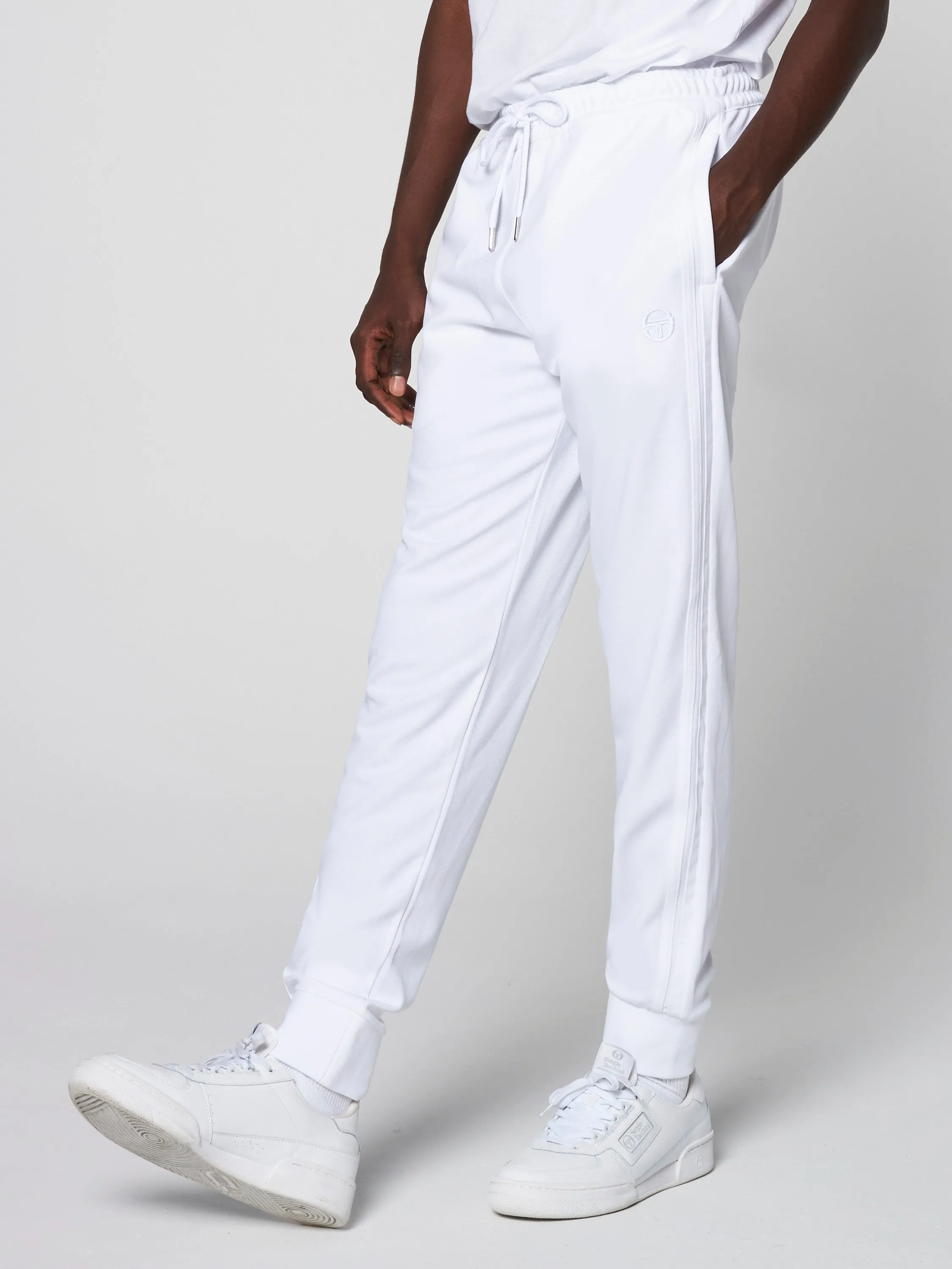 Damarindo Track Pant- White/ White sold by Sergio Tacchini