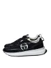 70's Racer Sneaker- Raven/ Antique White/ December Sky sold by Sergio Tacchini