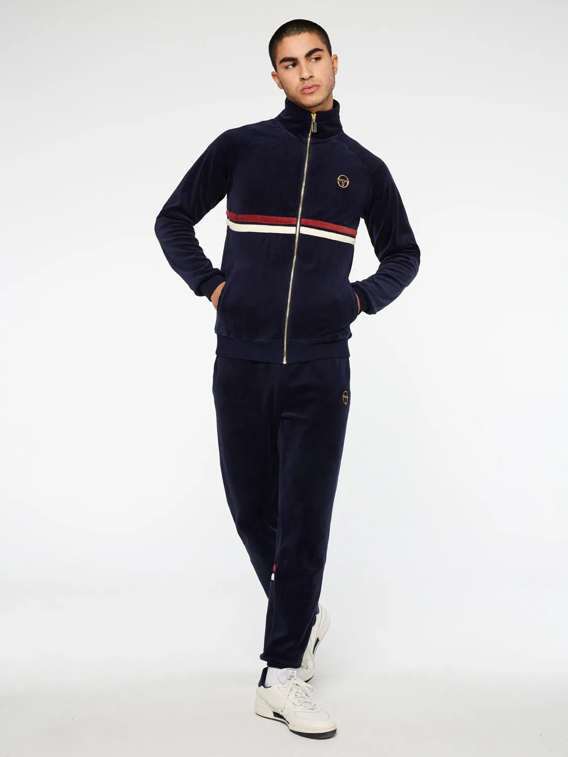 Dallas Velour Track Jacket Archivio-Maritime Blue sold by Sergio Tacchini product image thumbnail 2
