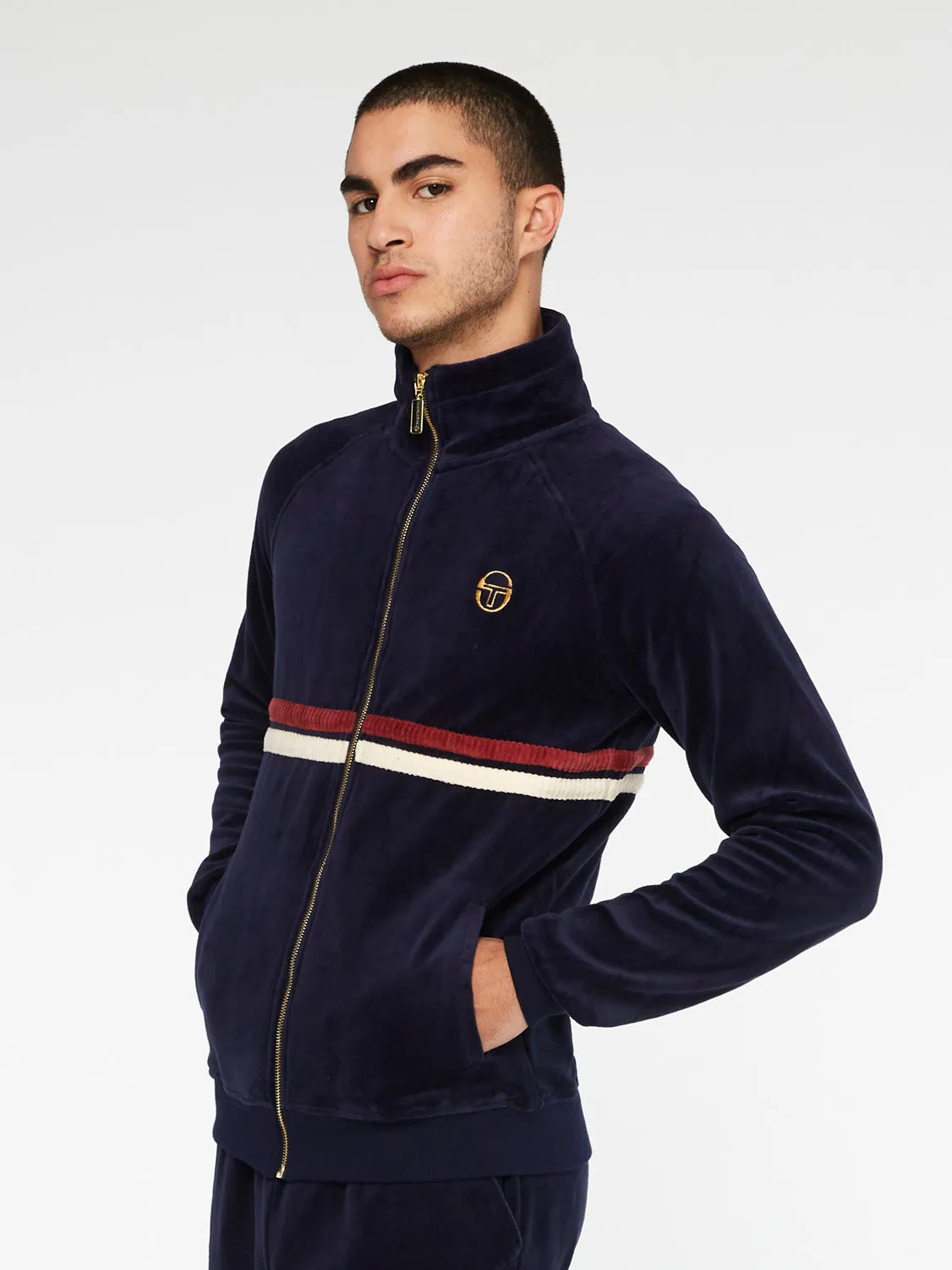 Dallas Velour Track Jacket Archivio-Maritime Blue sold by Sergio Tacchini
