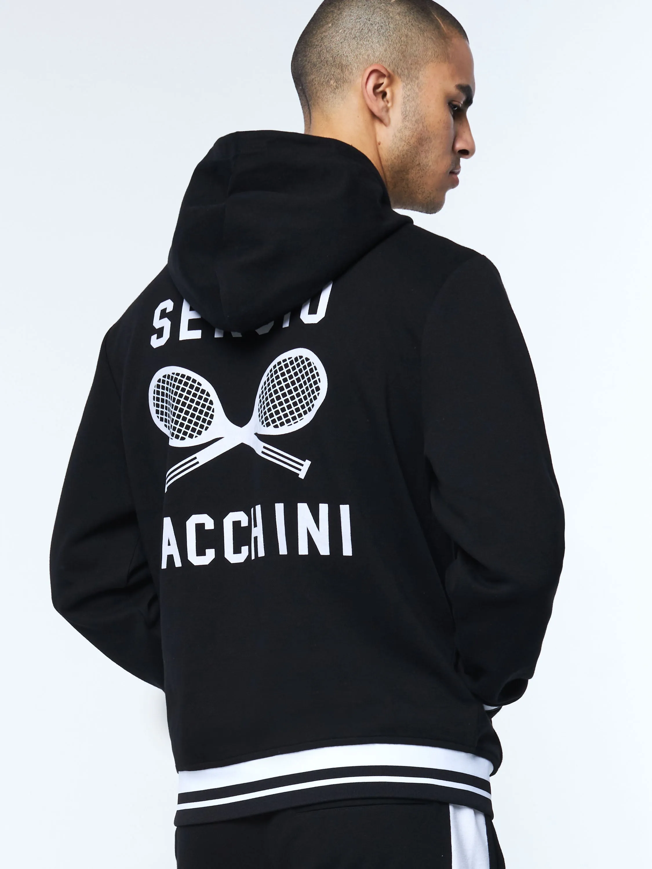 Retro Tennis Hoodie-Black sold by Sergio Tacchini product image thumbnail 2