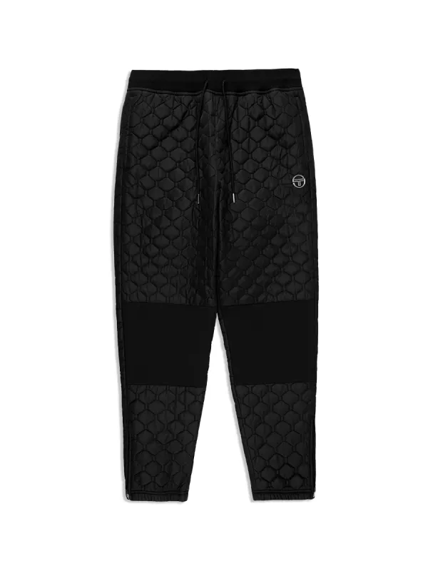 Sapri Quilted Track Pant- Black Beauty sold by Sergio Tacchini