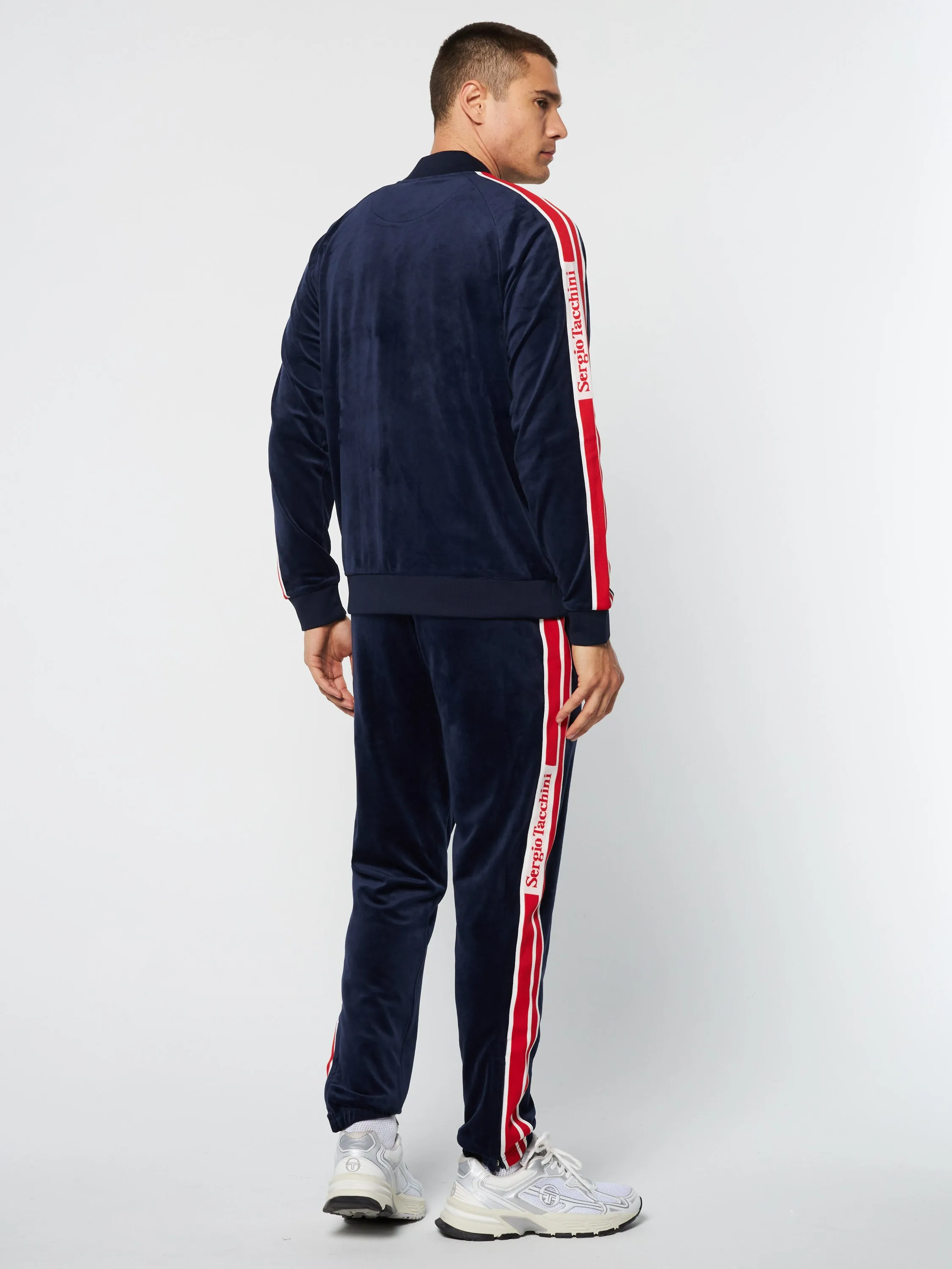 Pereto Velour Track Jacket- Maritime Blue sold by Sergio Tacchini product image thumbnail 4