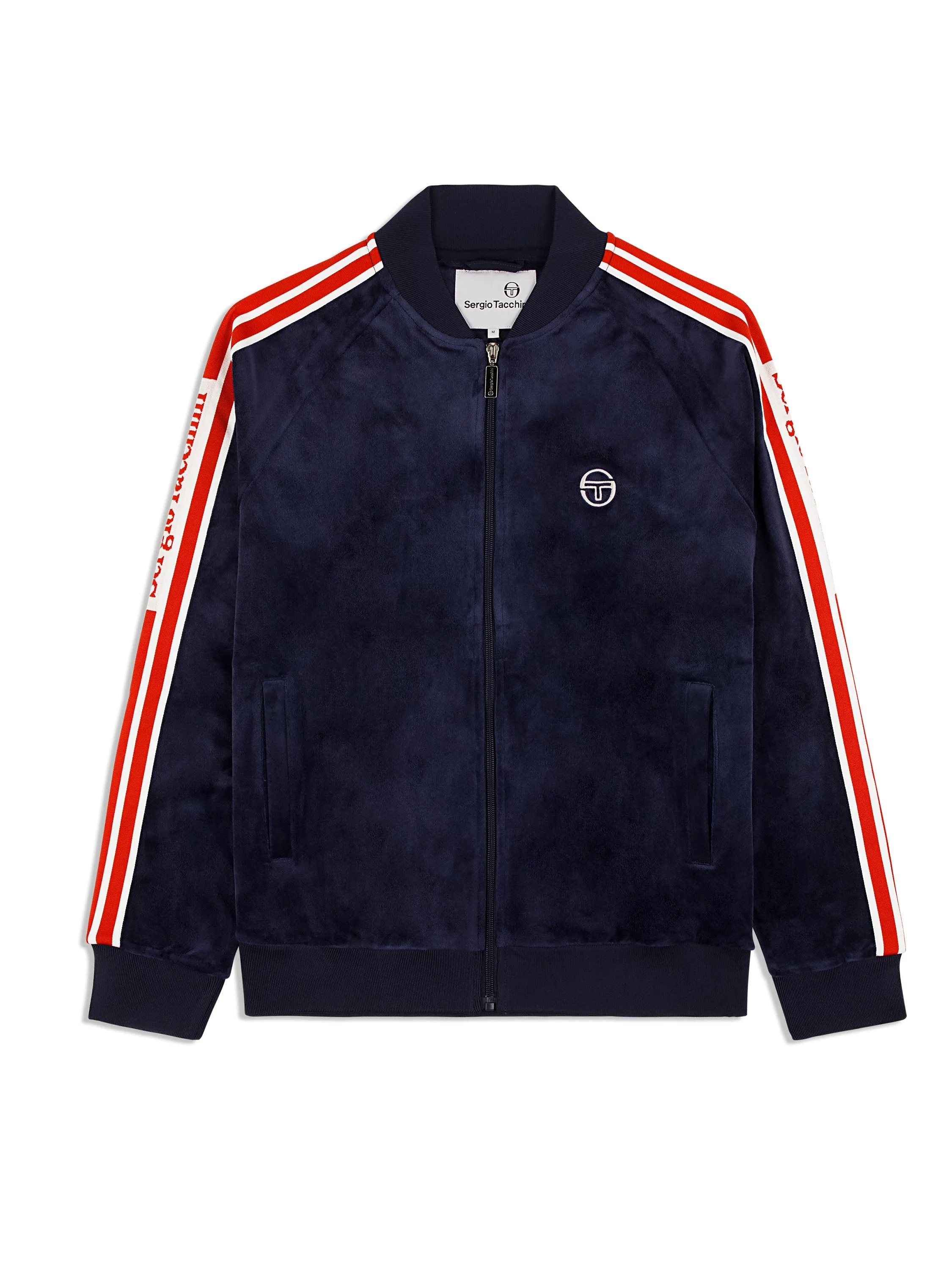 Pereto Velour Track Jacket- Maritime Blue sold by Sergio Tacchini