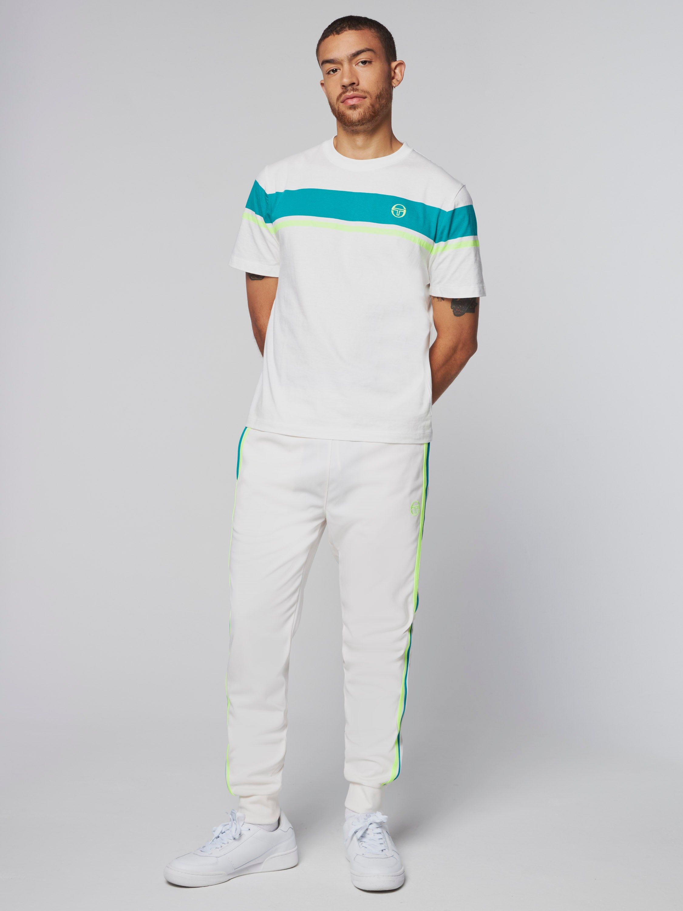 Damarindo T-Shirt- Gardenia/ Blue Grass sold by Sergio Tacchini product image thumbnail 2