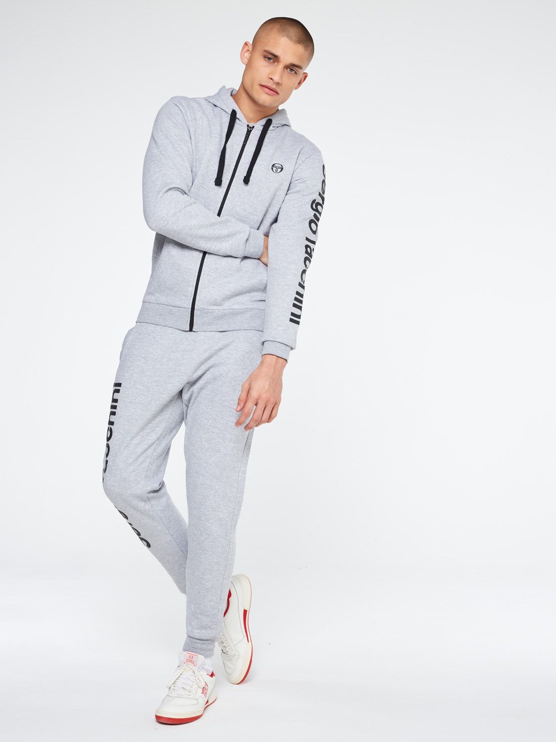 Namar Full-Zip Hoodie- Grey Melange/ Black sold by Sergio Tacchini product image thumbnail 2