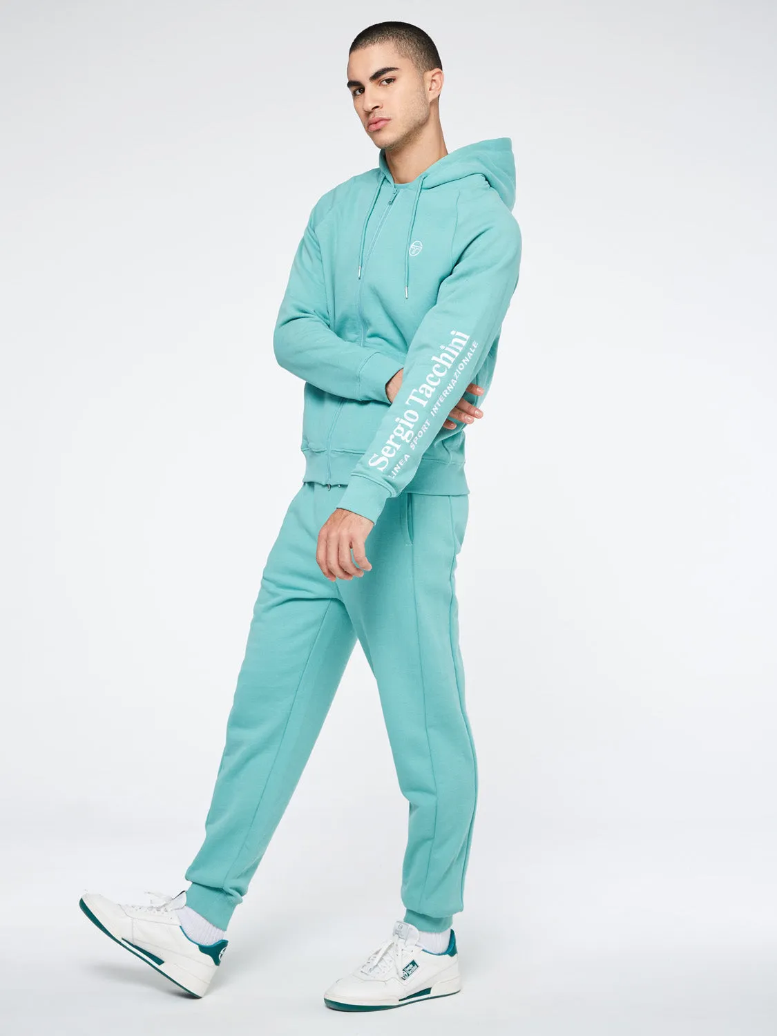 Serif Logo Zip-Up Hoodie-Canton sold by Sergio Tacchini product image thumbnail 4