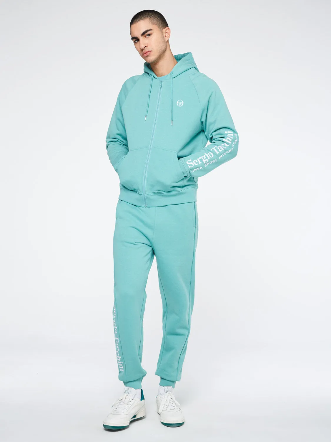 Serif Logo Zip-Up Hoodie-Canton sold by Sergio Tacchini product image thumbnail 2