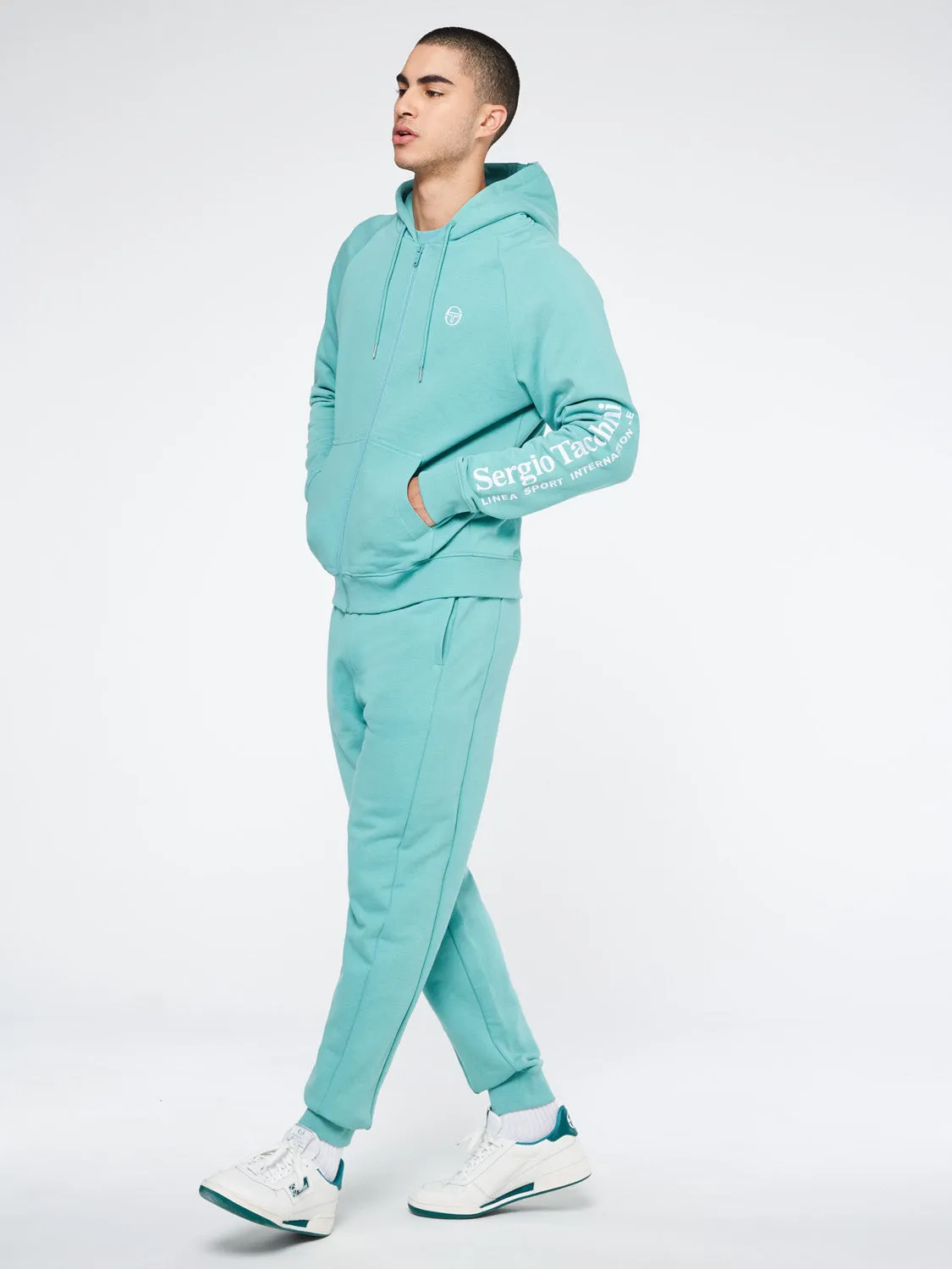 Serif Logo Zip-Up Hoodie-Canton sold by Sergio Tacchini product image thumbnail 3