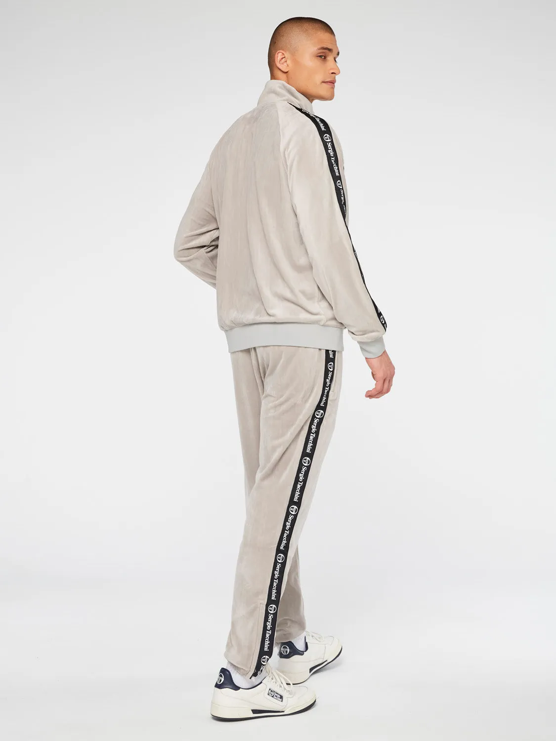 Logo Velour Track Jacket-Quiet Gray sold by Sergio Tacchini product image thumbnail 3