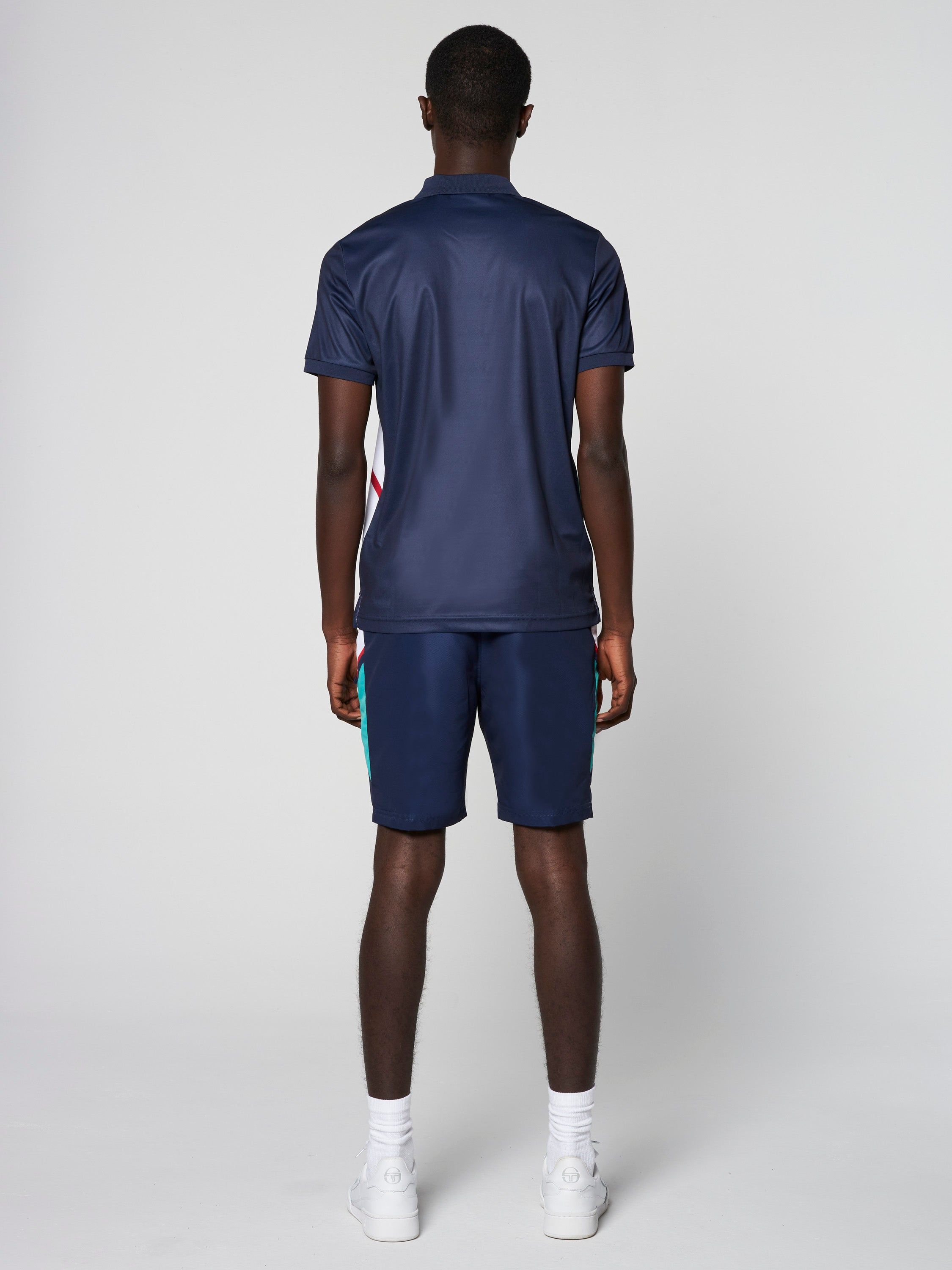 Scaleno Polo- Navy/Peacock Green sold by Sergio Tacchini product image thumbnail 3