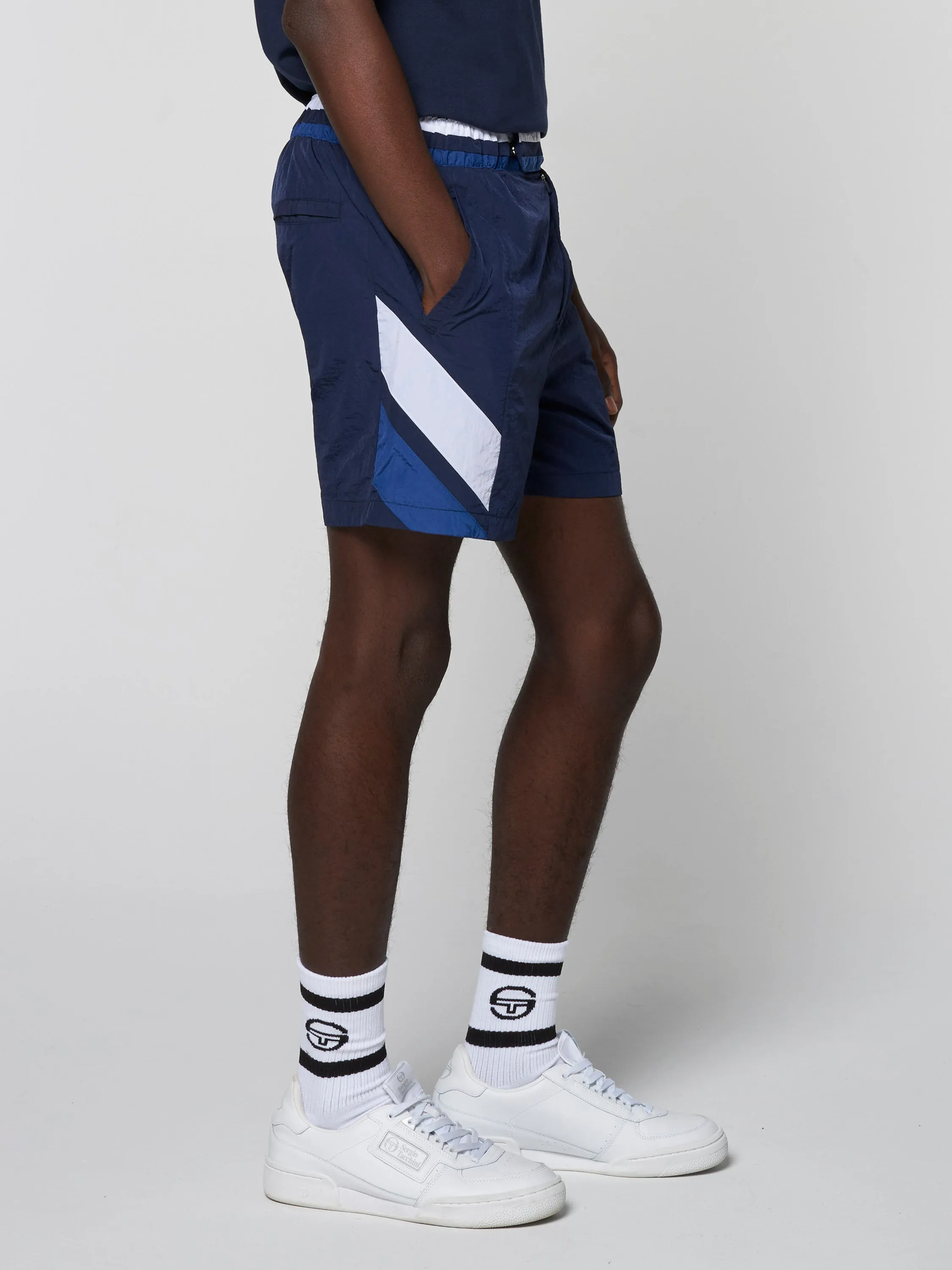 Ortica Tennis Short- Maritime Blue sold by Sergio Tacchini