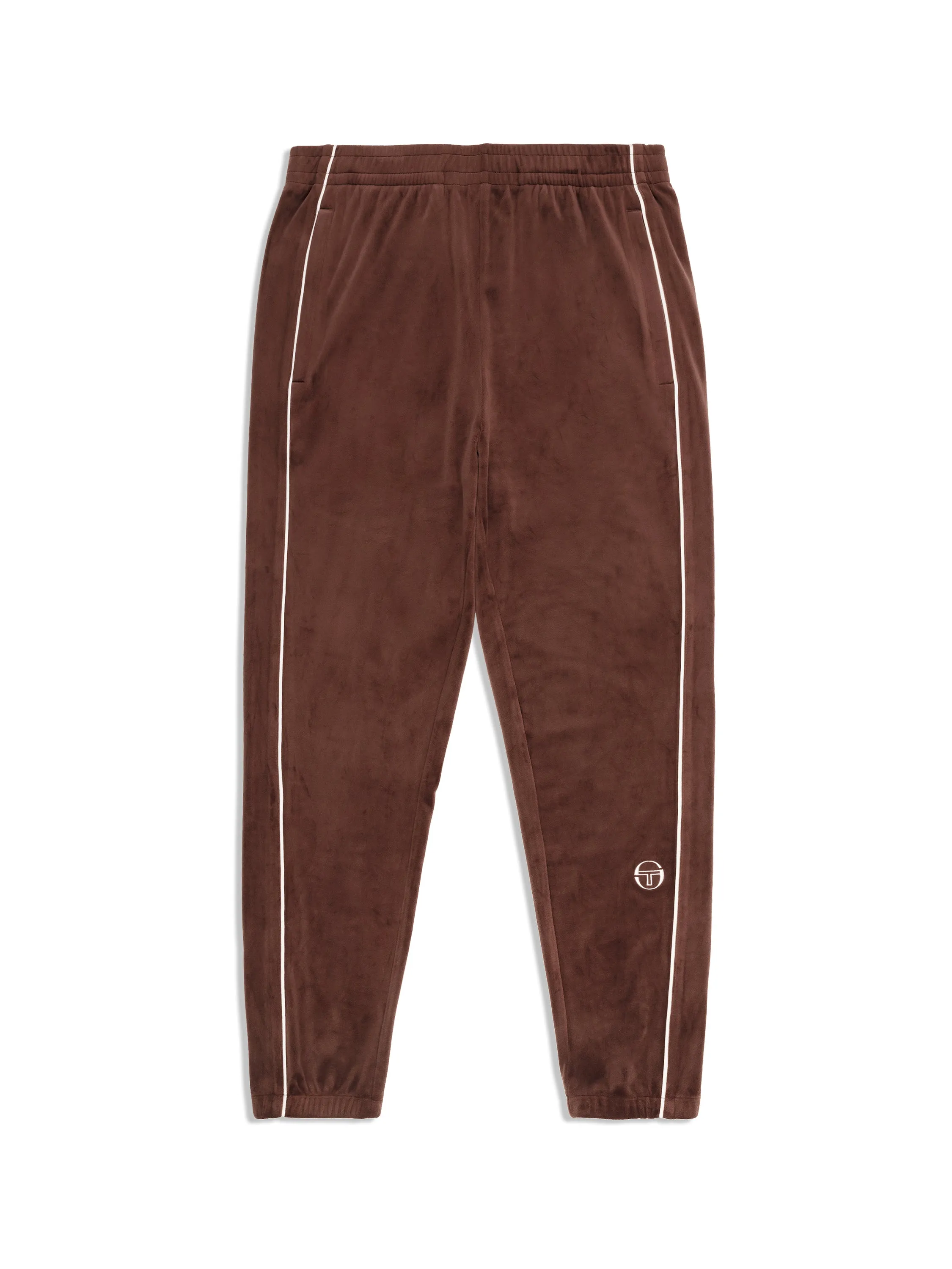 Lioni Velour Track Pant- Deep Mahogany sold by Sergio Tacchini