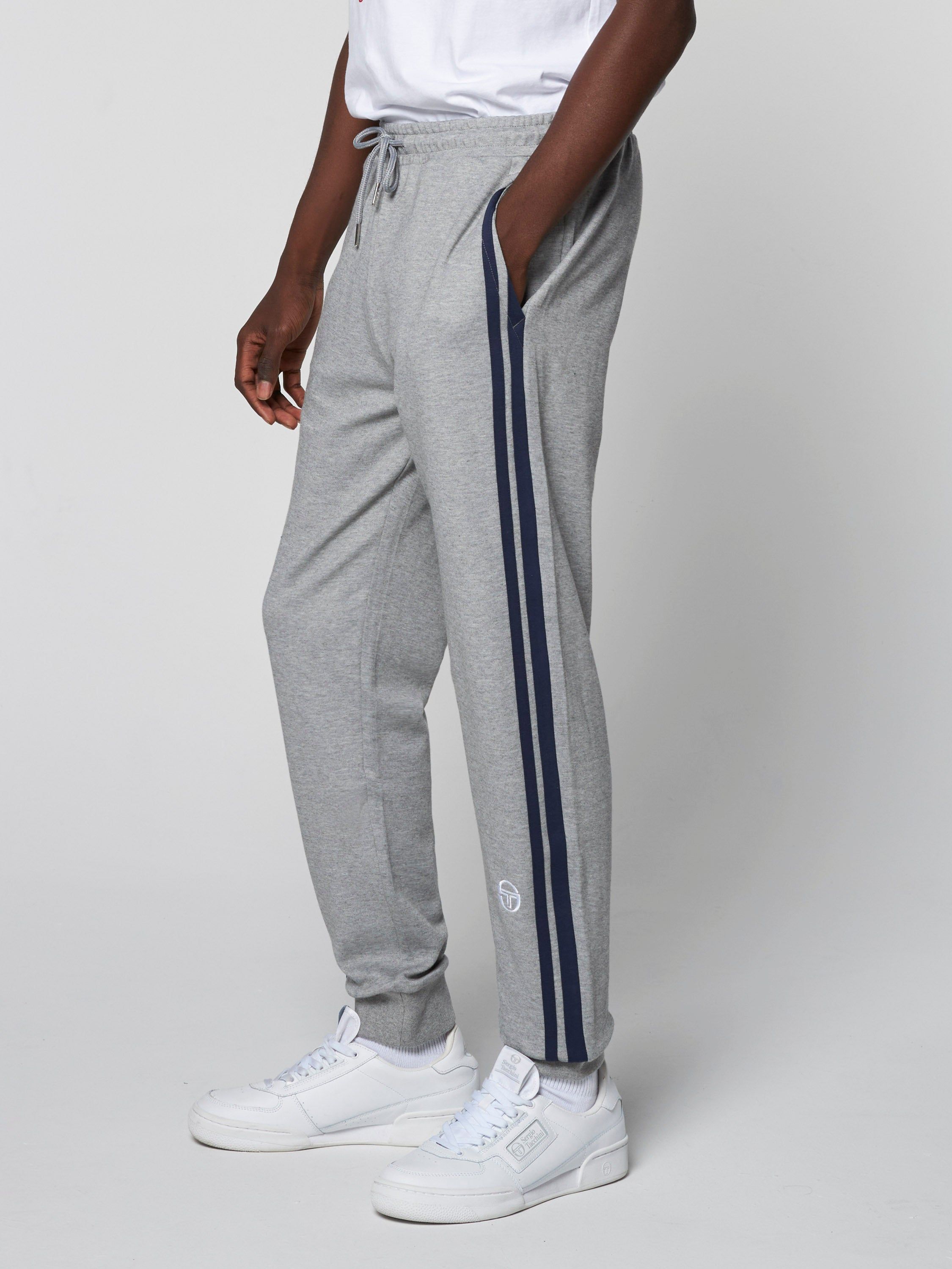 Damarindo Mixed Media Track Pant- Quiet Gray sold by Sergio Tacchini