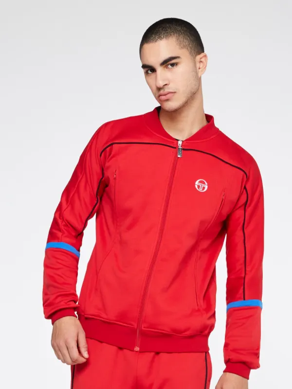 Amiscora Track Jacket Archivio-Tango Red/ Night Sky/Palace Blue sold by Sergio Tacchini