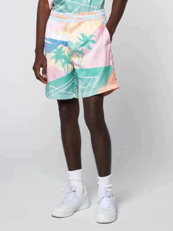 Riviera Short- Deep Mint/ Multi sold by Sergio Tacchini
