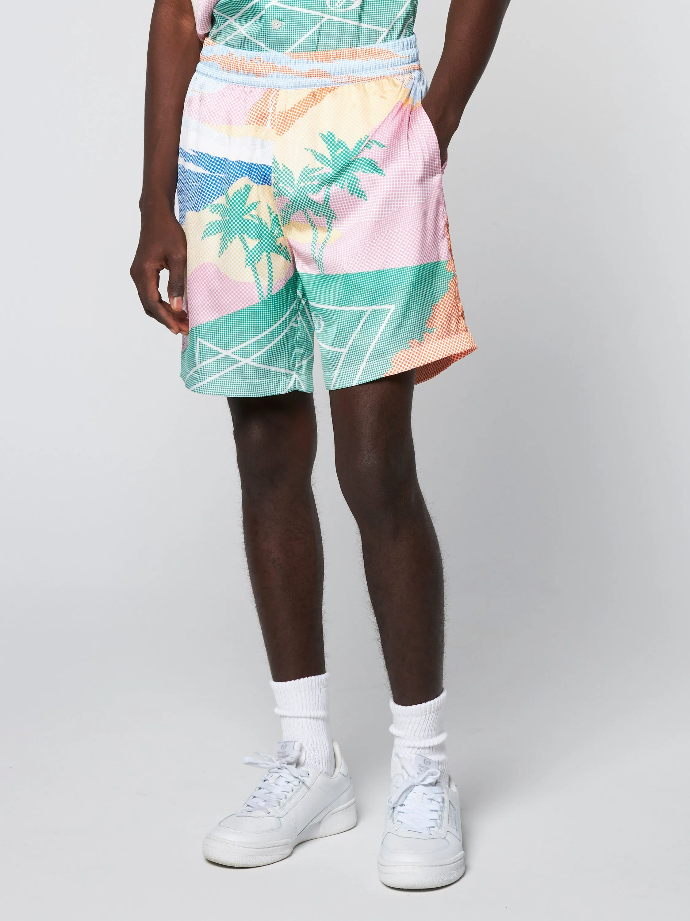 Riviera Short- Deep Mint/ Multi sold by Sergio Tacchini