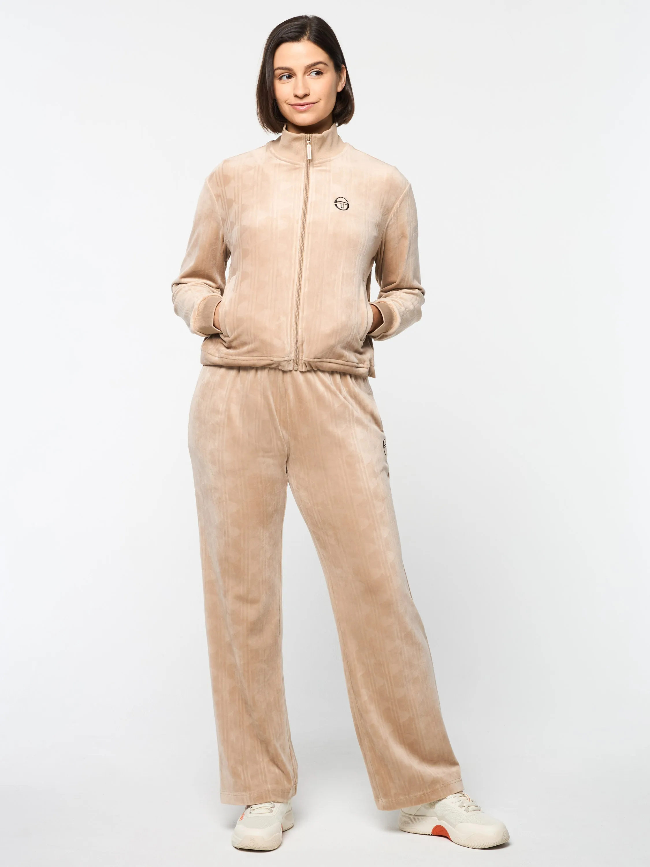 Gabrisa Velour Track Jacket- Humus sold by Sergio Tacchini product image thumbnail 2