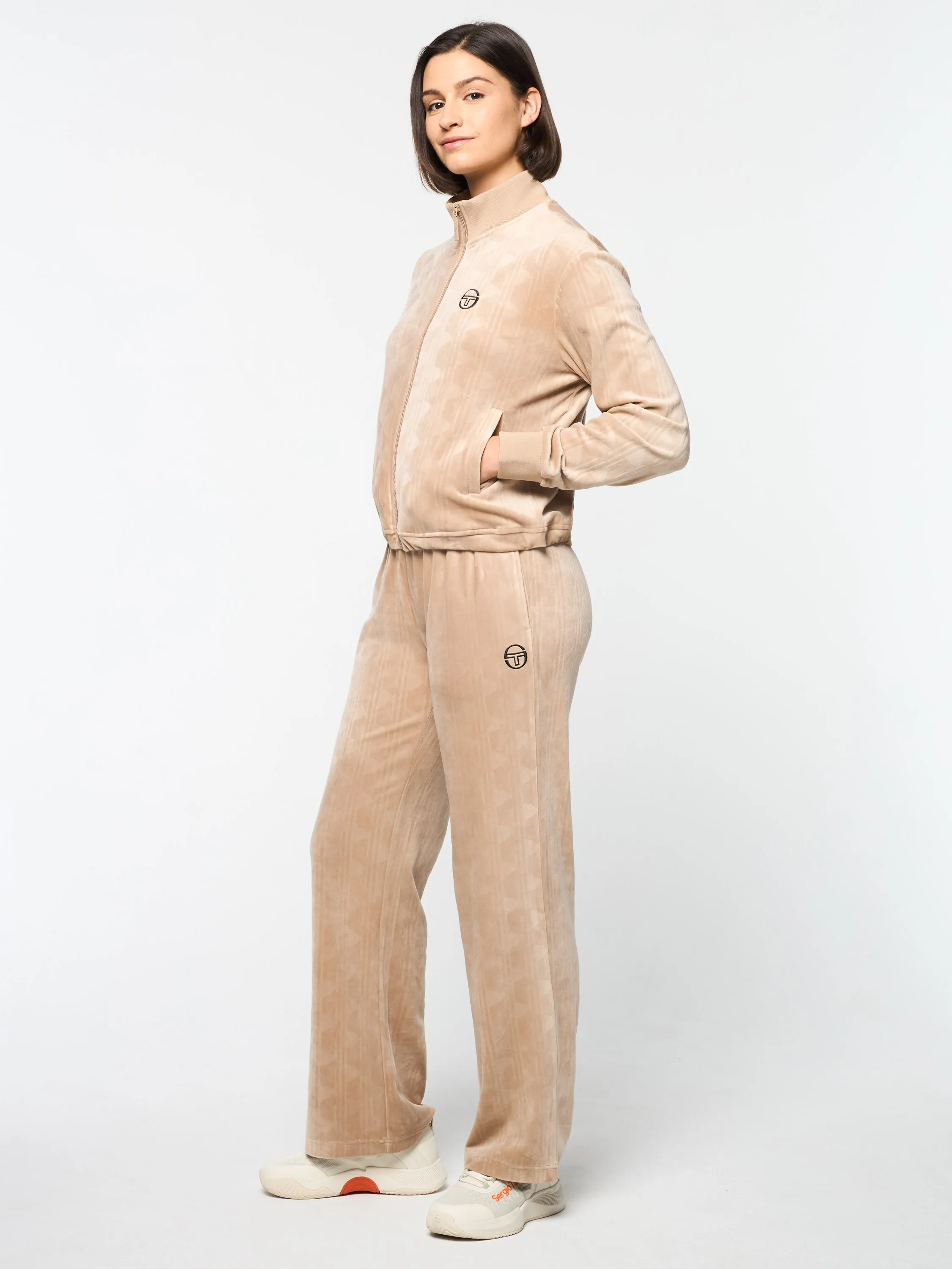 Gabrisa Velour Track Jacket- Humus sold by Sergio Tacchini product image thumbnail 5