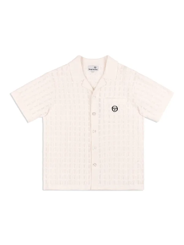 Ulivo Crochet Shirt- Brilliant White sold by Sergio Tacchini