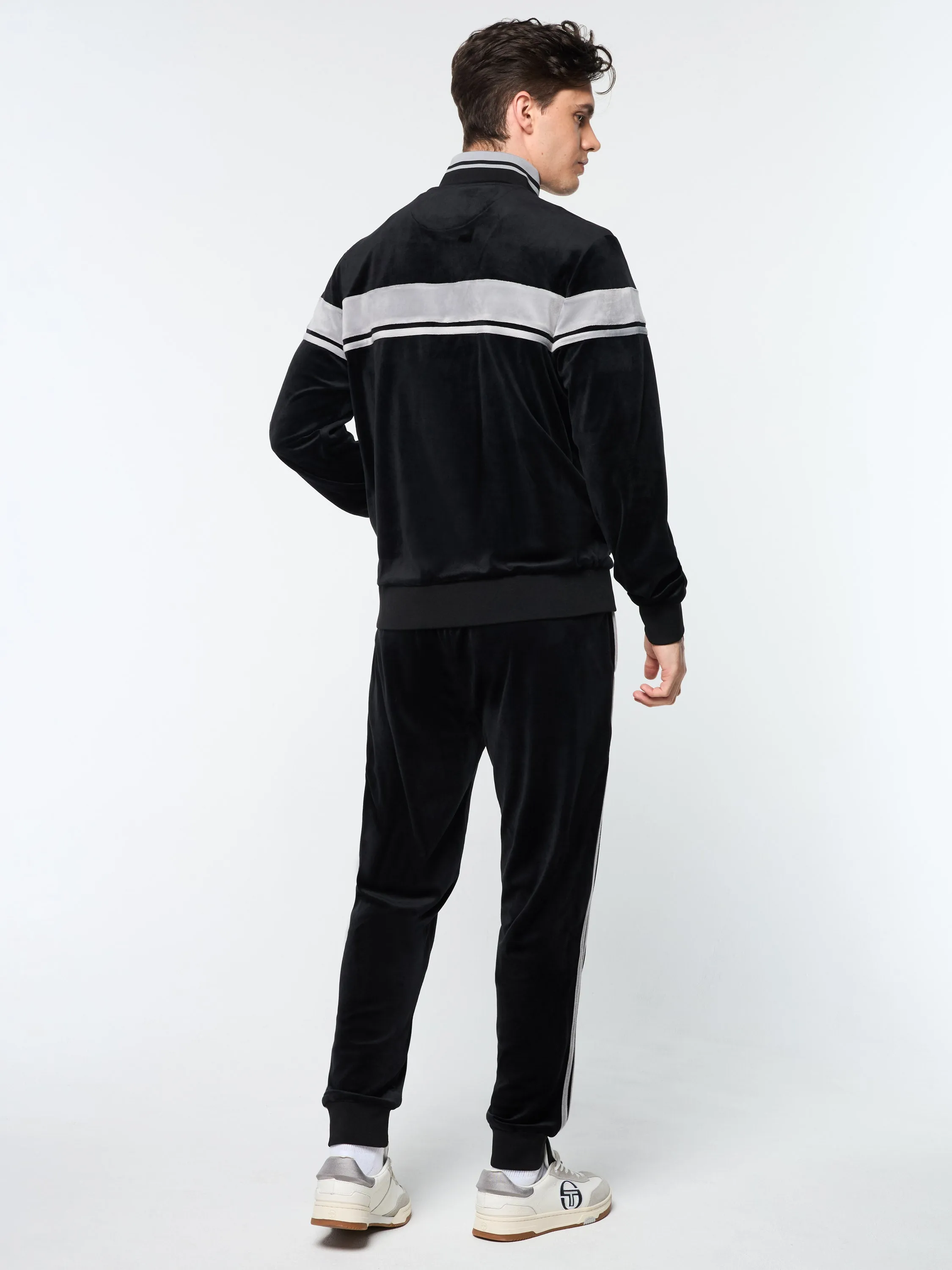 Damarindo Velour Track Jacket- Black Beauty sold by Sergio Tacchini product image thumbnail 5