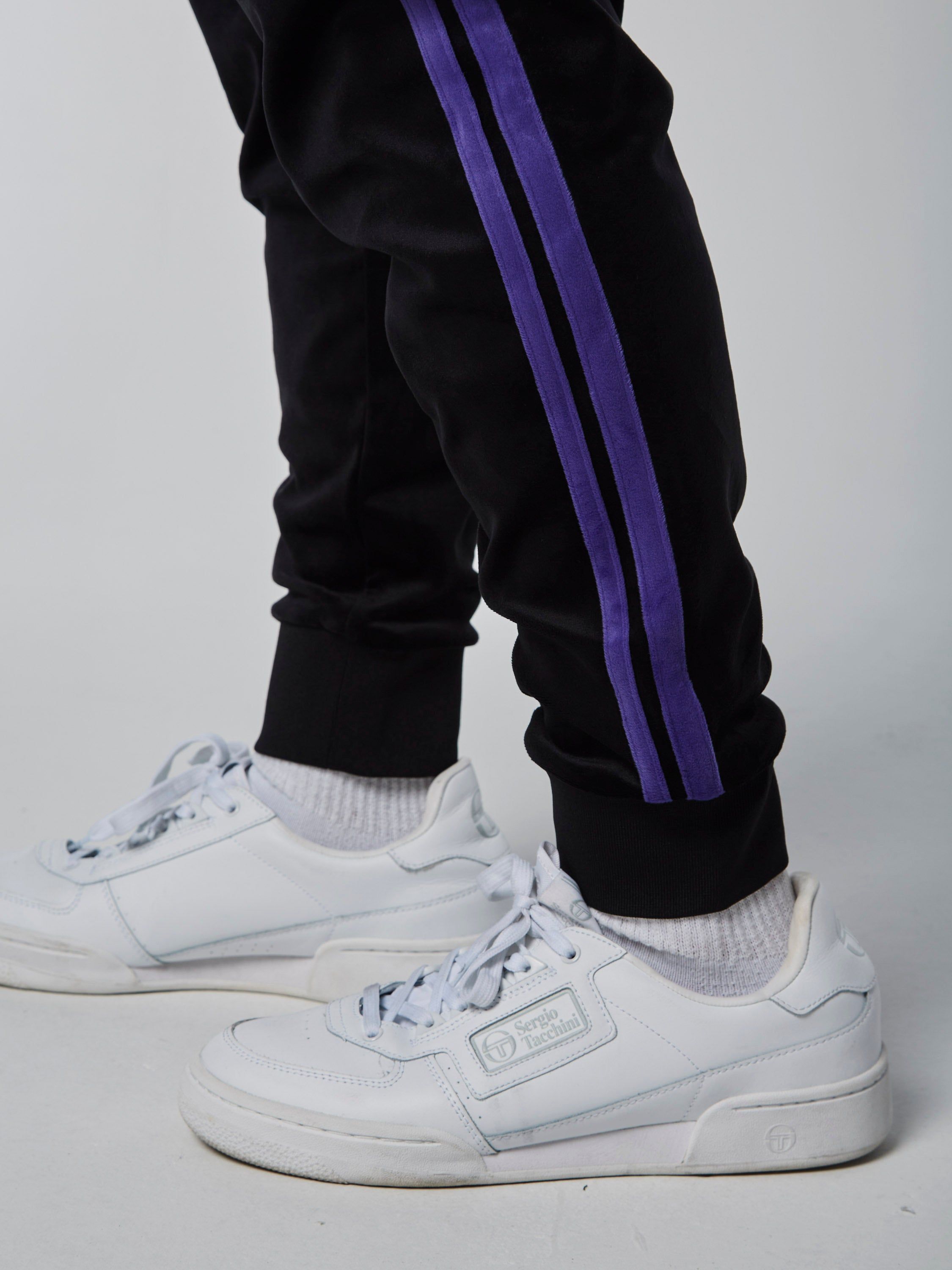 Damarindo Velour Track Pant-Black/ Liberty sold by Sergio Tacchini product image thumbnail 5