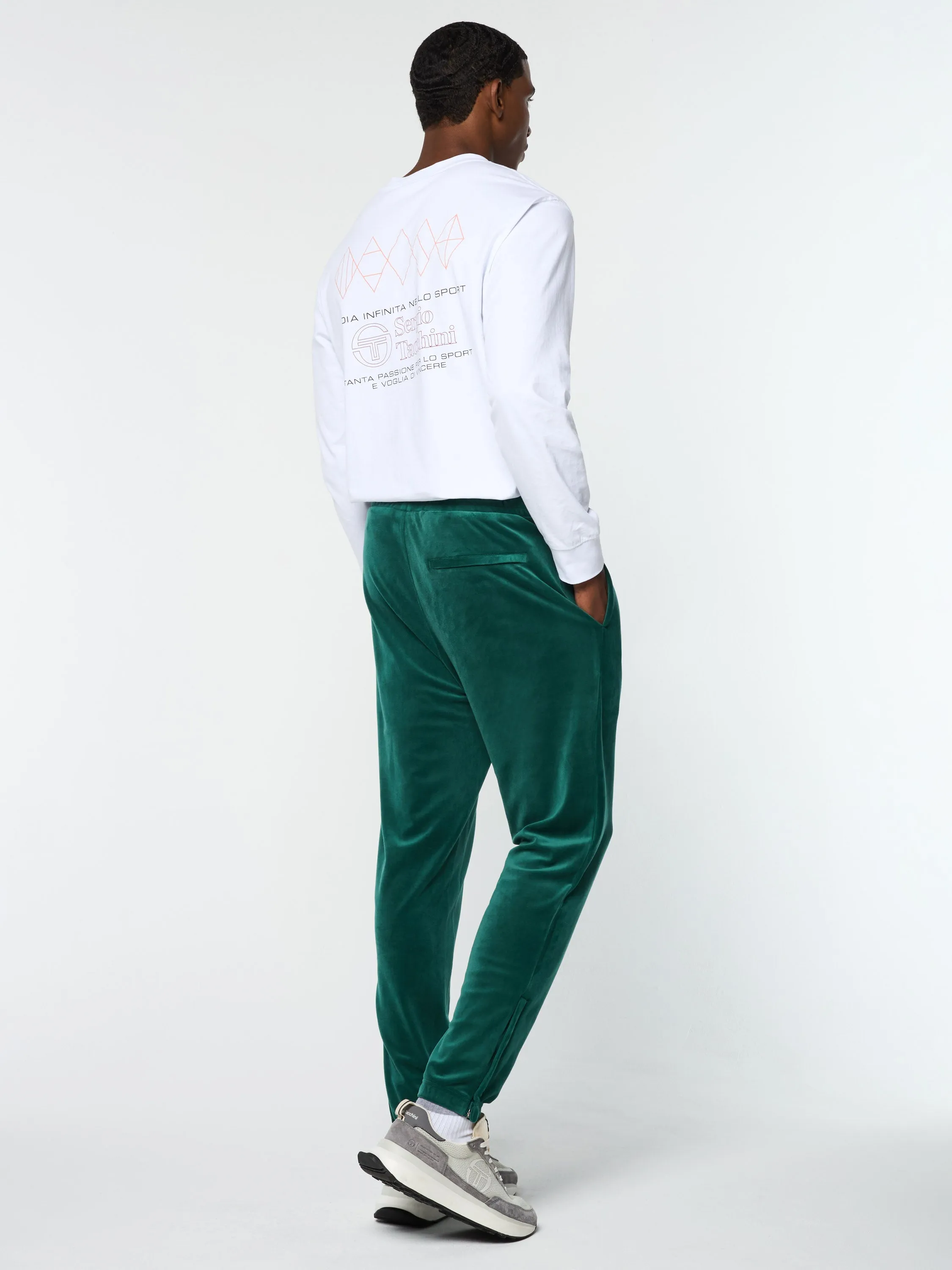 Ostuni Velour Track Pant- Rainforest sold by Sergio Tacchini product image thumbnail 5