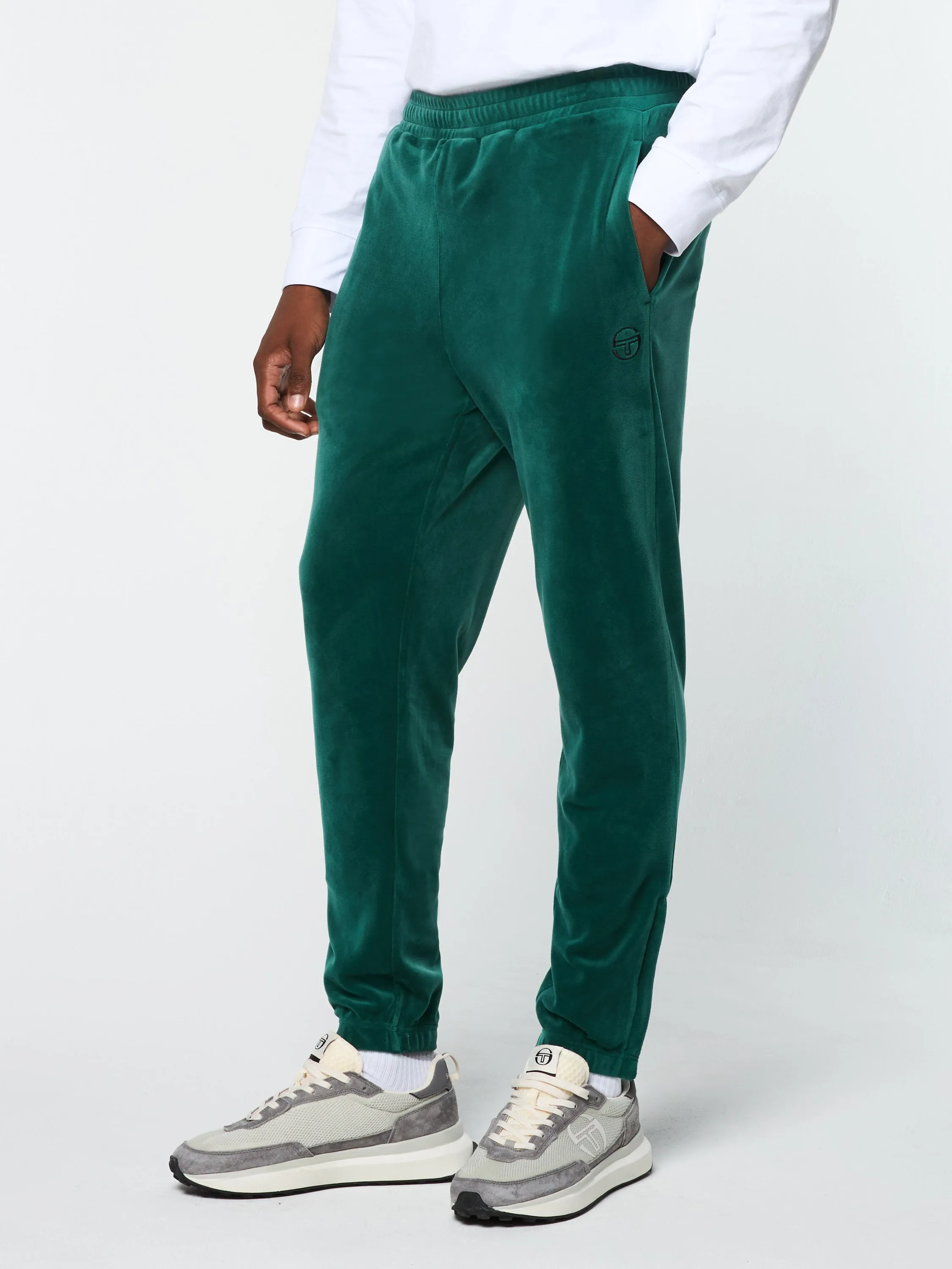 Ostuni Velour Track Pant- Rainforest sold by Sergio Tacchini product image thumbnail 3