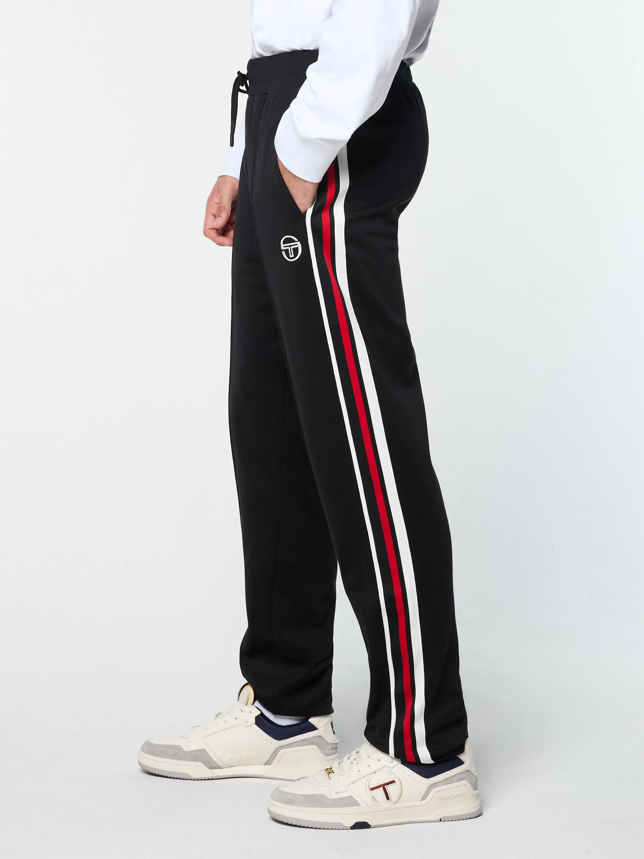 Renshaw Tape Track Pant- Black sold by Sergio Tacchini product image thumbnail 4