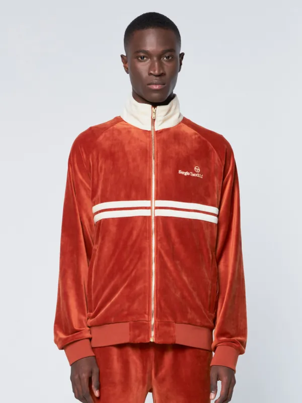 Dallas Velour Track Jacket-Bombay Brown/Brown sold by Sergio Tacchini