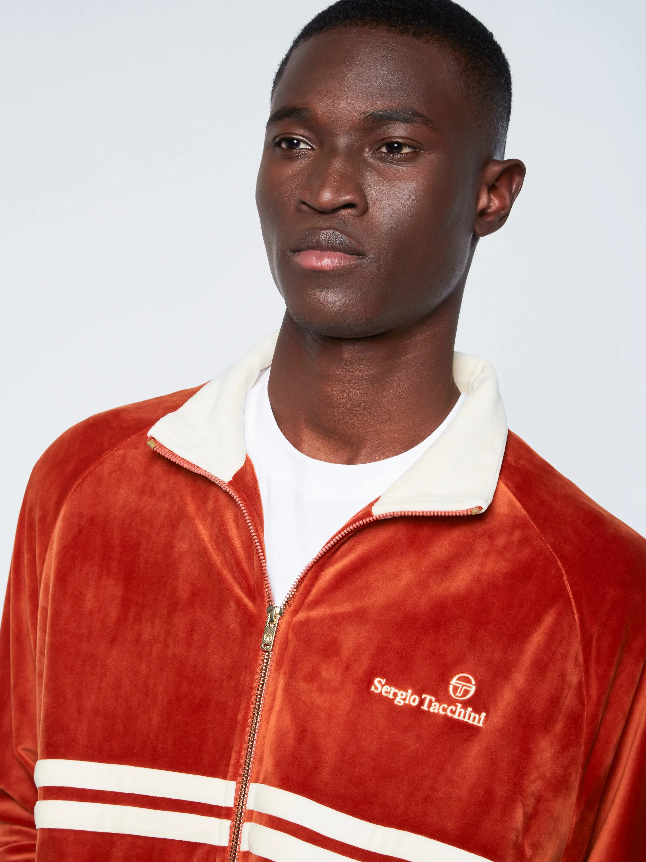 Dallas Velour Track Jacket-Bombay Brown/Brown sold by Sergio Tacchini product image thumbnail 4
