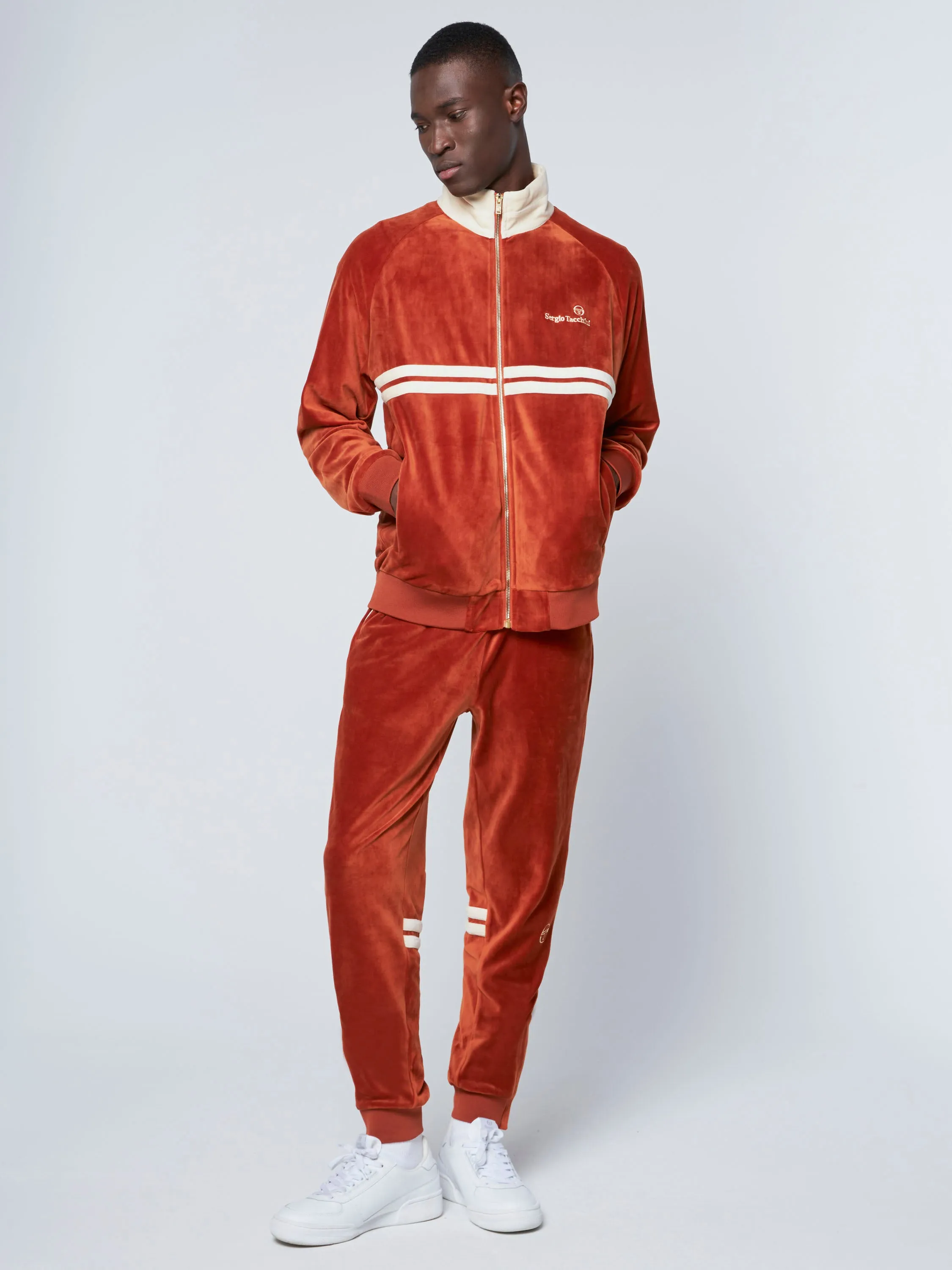 Dallas Velour Track Jacket-Bombay Brown/Brown sold by Sergio Tacchini product image thumbnail 5