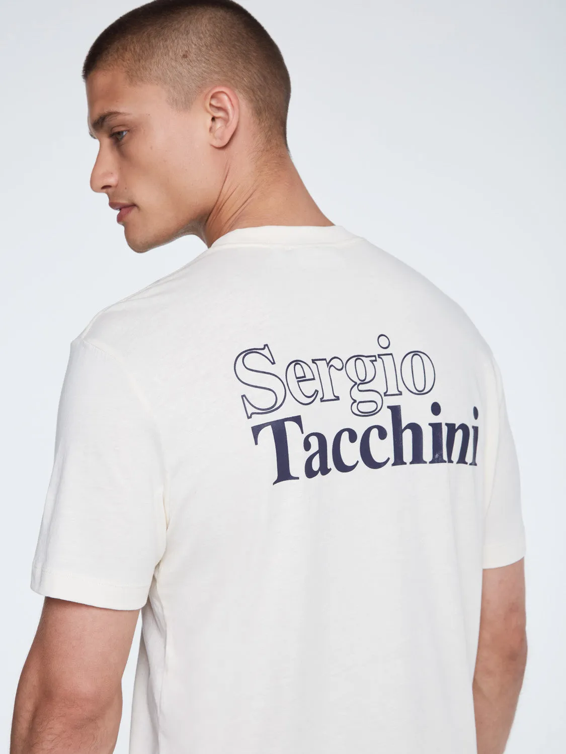 Reverse Graphic T-Shirt-Buttercream sold by Sergio Tacchini product image thumbnail 2