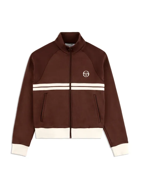 Miss Dallas Track Jacket- Deep Mahogany sold by Sergio Tacchini