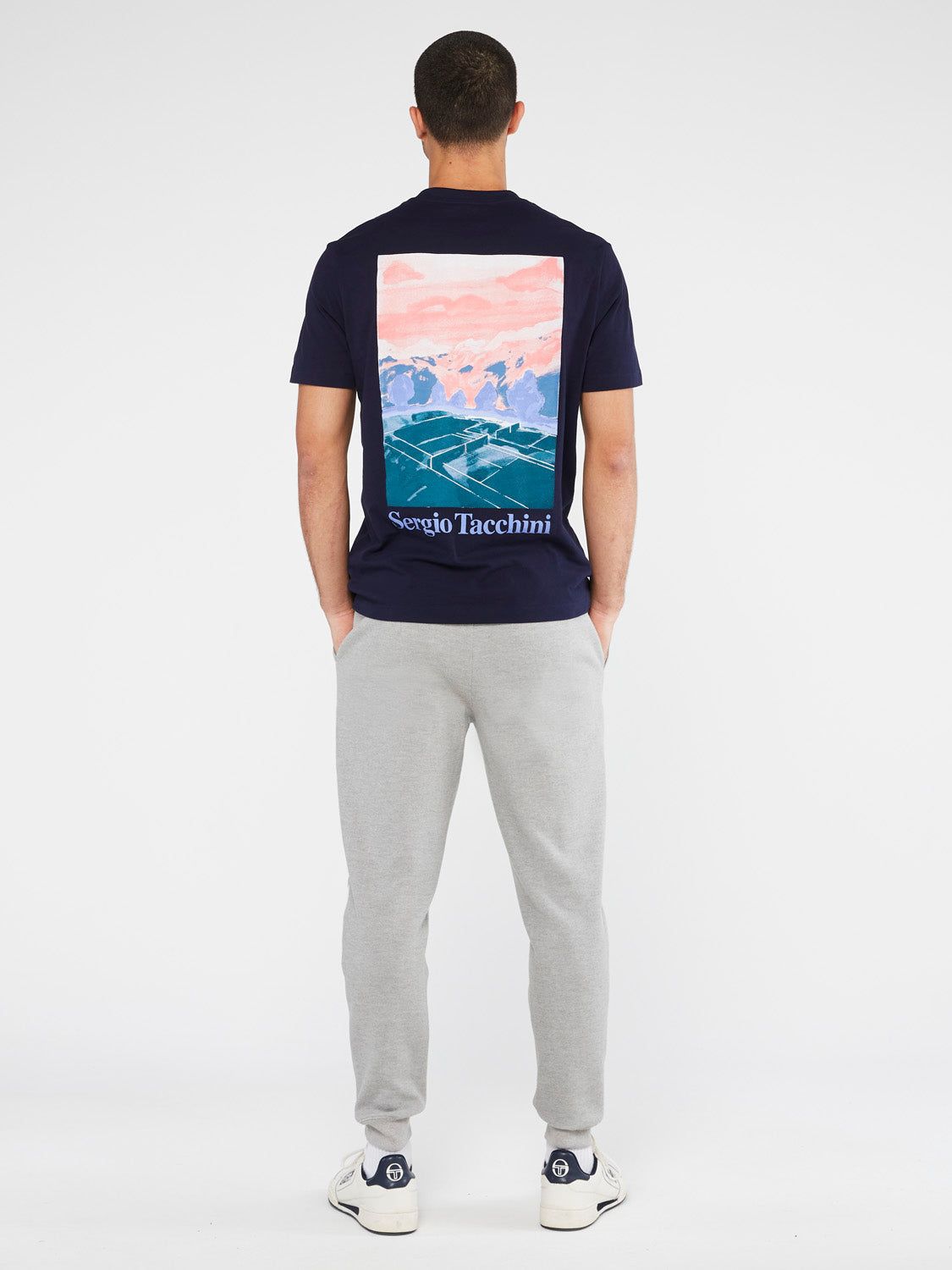 Serif Logo T-Shirt-Maritime Blue sold by Sergio Tacchini product image thumbnail 3