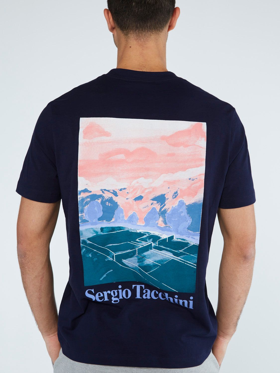 Serif Logo T-Shirt-Maritime Blue sold by Sergio Tacchini product image thumbnail 2