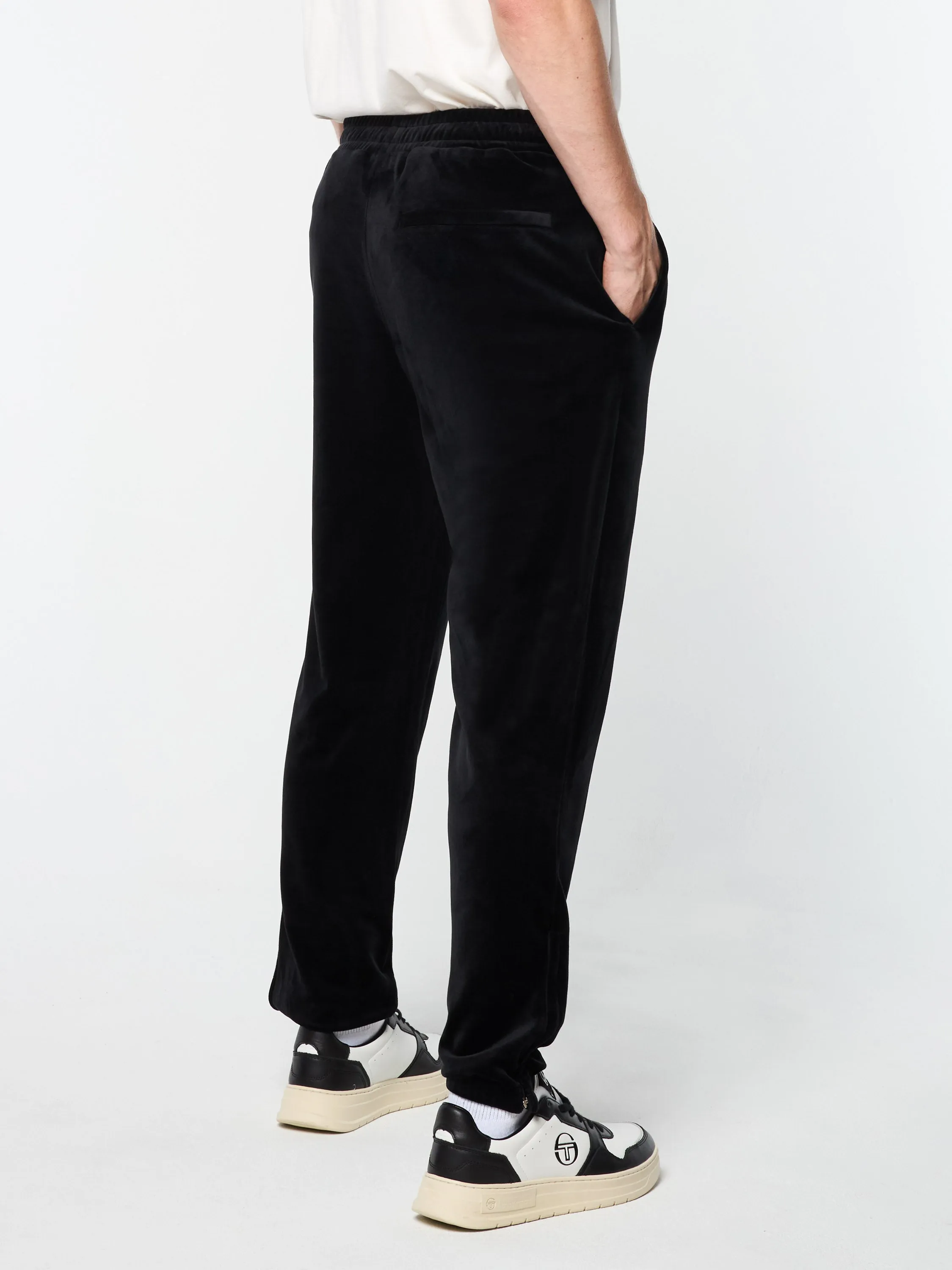 Ostuni Velour Track Pant- Black Beauty sold by Sergio Tacchini product image thumbnail 4