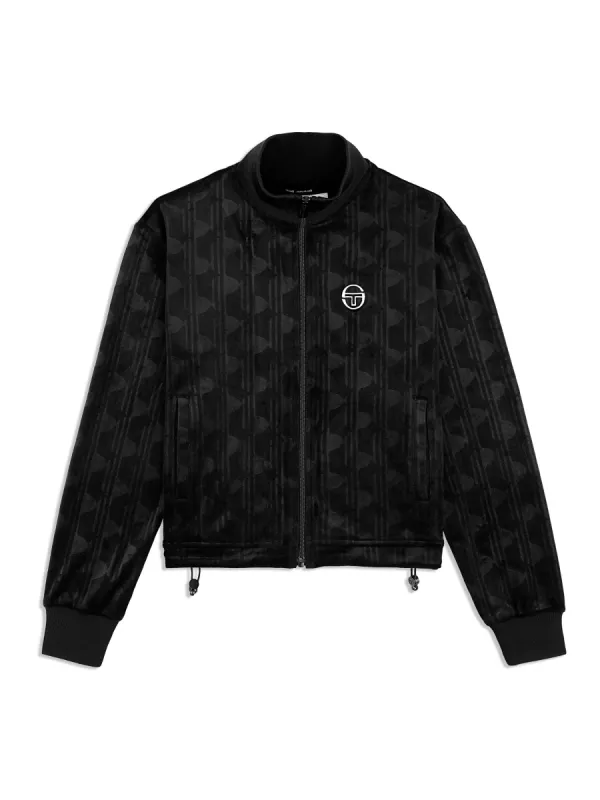 Gabrisa Velour Track Jacket- Black Beauty sold by Sergio Tacchini